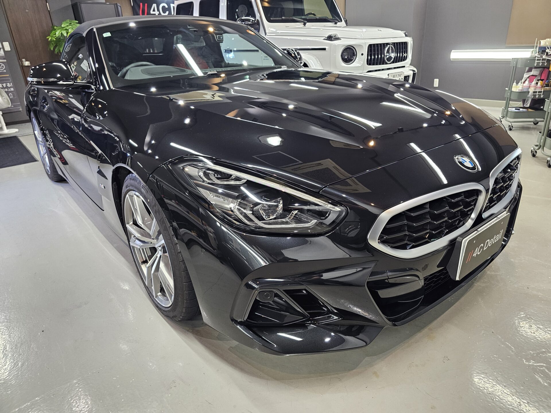 BMW Z4 XPEL STELTH PPF マットプロテクションフィルム 施工前下地処理完了2