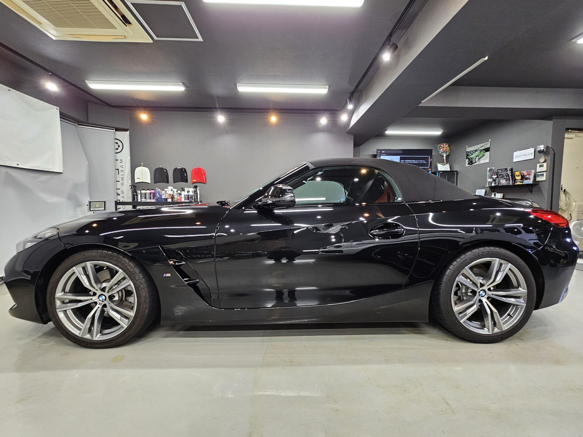 BMW Z4 XPEL STELTH PPF マットプロテクションフィルム 施工前下地処理完了3