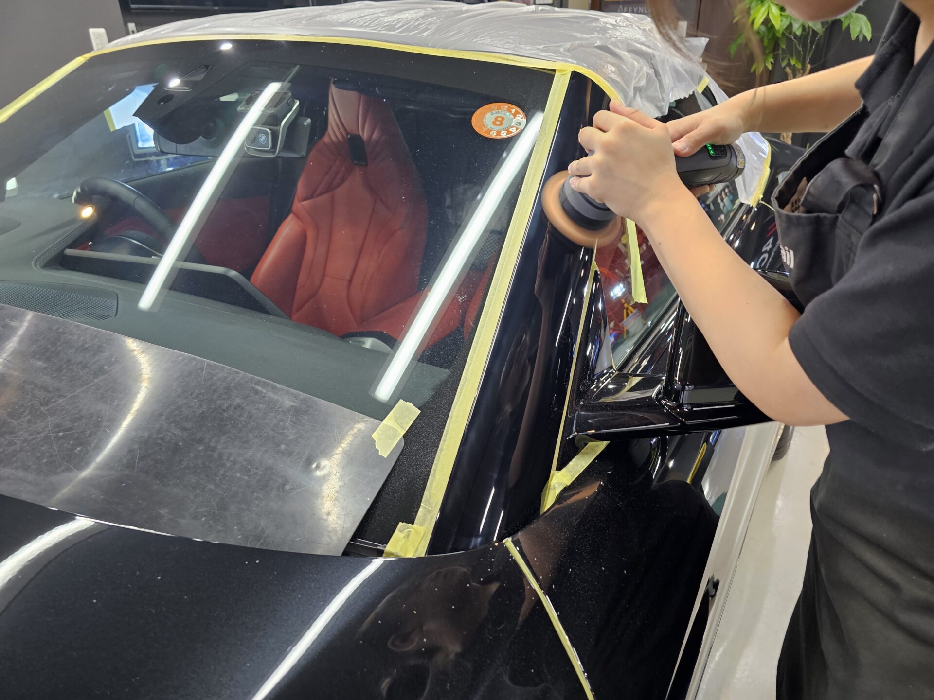 BMW Z4 XPEL STELTH PPF マットプロテクションフィルム 施工前下地処理磨き