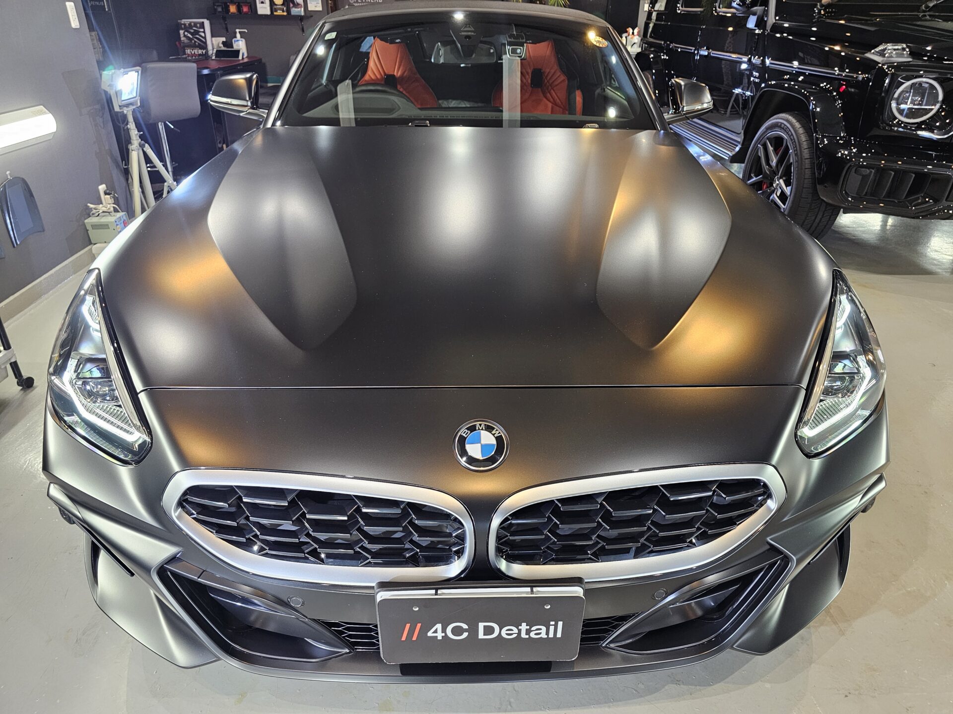 BMW Z4 XPEL STELTH PPF マットプロテクションフィルム 施工後マットブラック