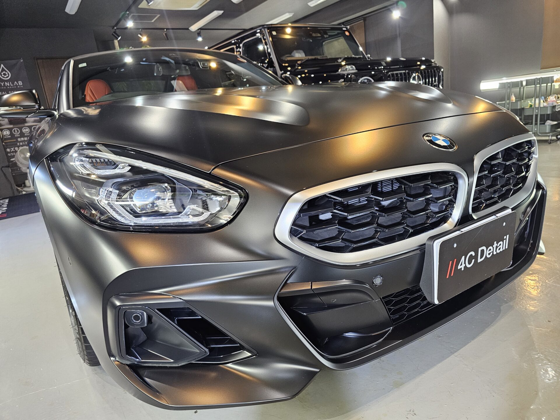 BMW Z4 XPEL STELTH PPF マットプロテクションフィルム 施工後マット塗装