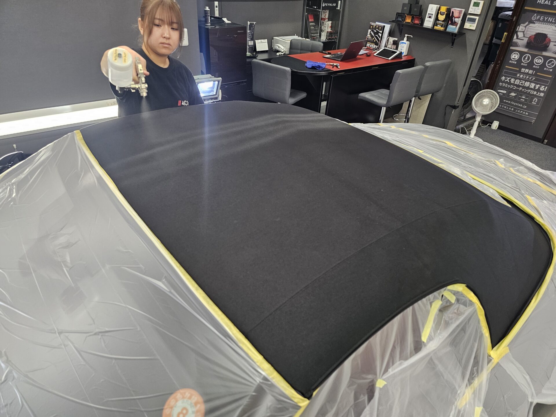 BMW Z4 XPEL STELTH PPF マットプロテクションフィルム 施工後幌コーティング