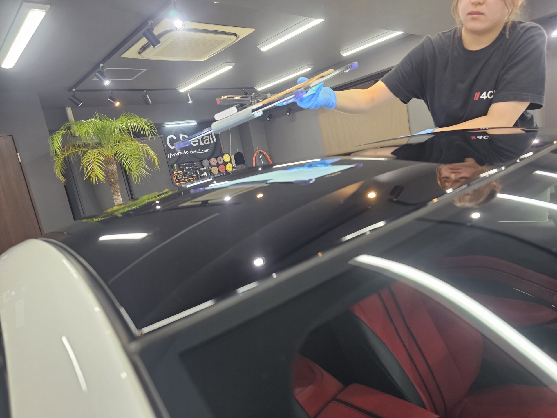 アストンマーチンヴァンテージ コーティングチェック