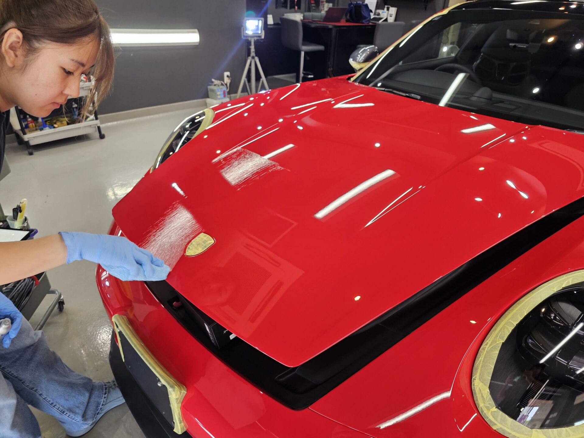 ポルシェ911カレラT 992.2 新車 FEYNLABヒールプラス施工が難しい