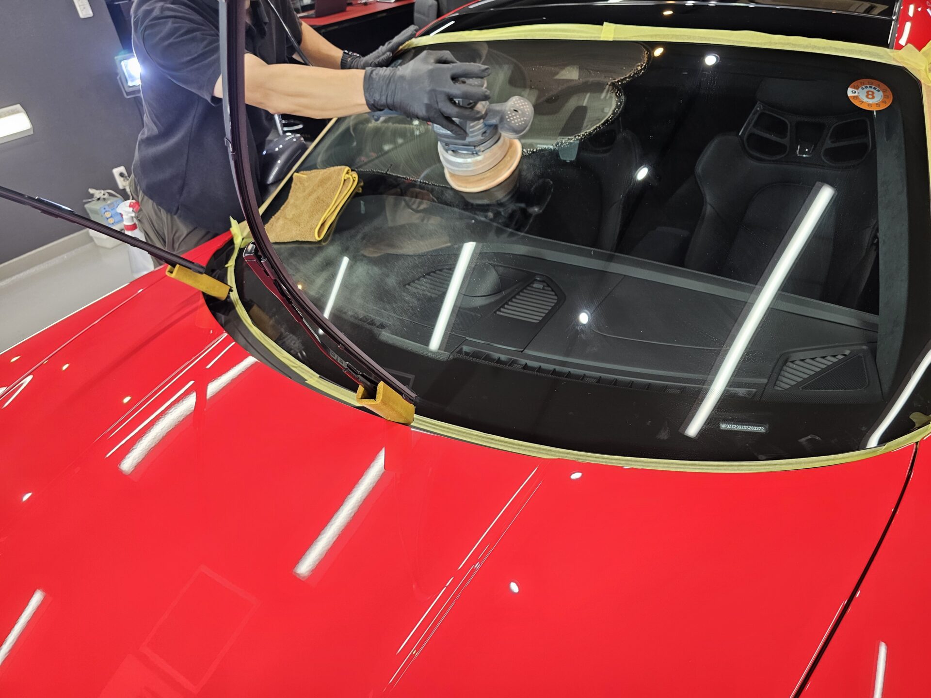 ポルシェ911カレラT 992.2 新車 スリックコート下地処理