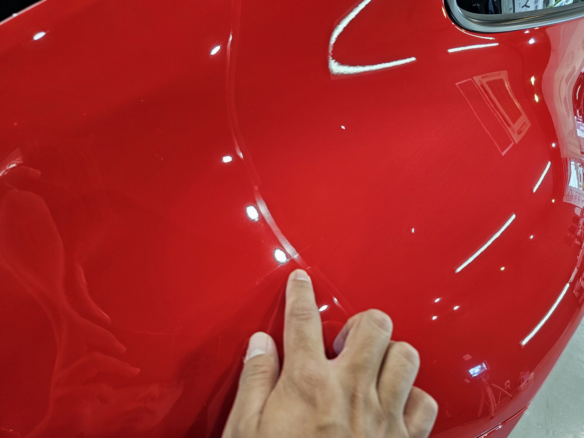 ポルシェ911カレラT 992.2 新車 プロテクターフィルム跡