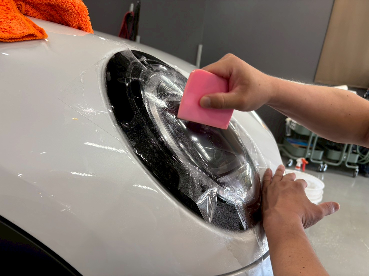 ミニクーパーヘッドライトPPF (3)