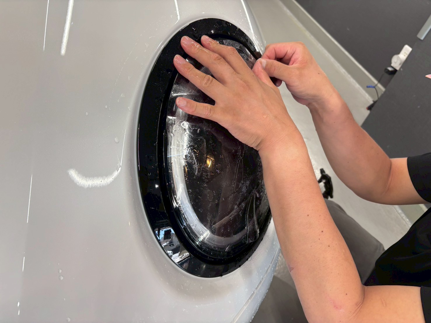 ミニクーパーヘッドライトPPF