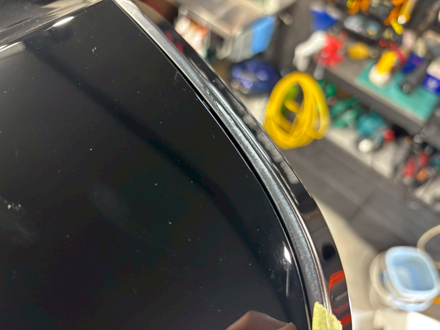 トヨタヴェルファイア40系 ディーラー磨き跡