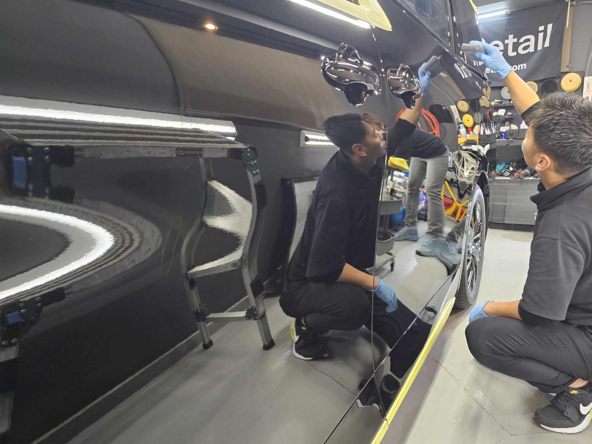 トヨタヴェルファイア40系 セラミックコーティング塗布