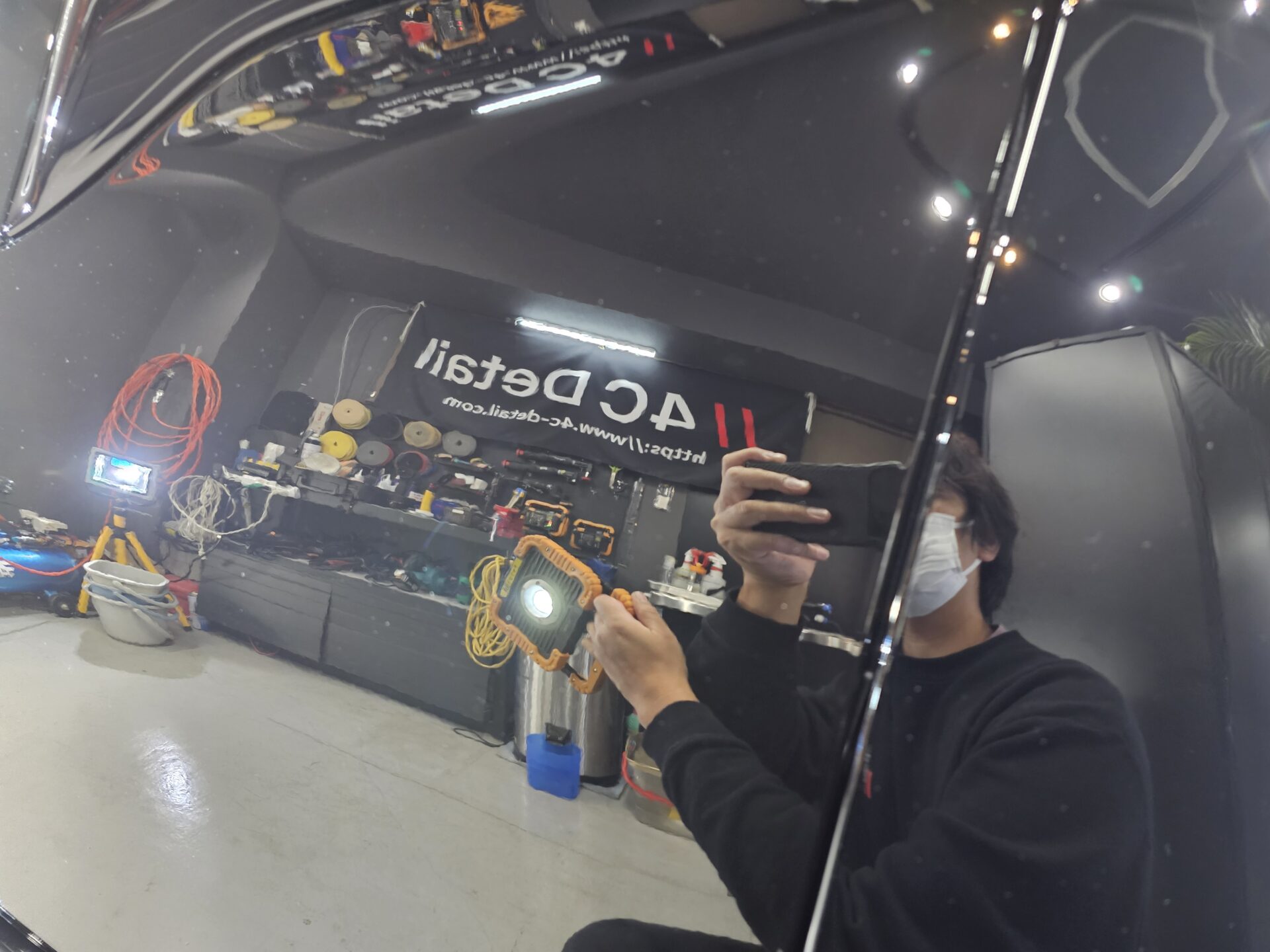 トヨタヴェルファイア40系 新車洗車傷除去