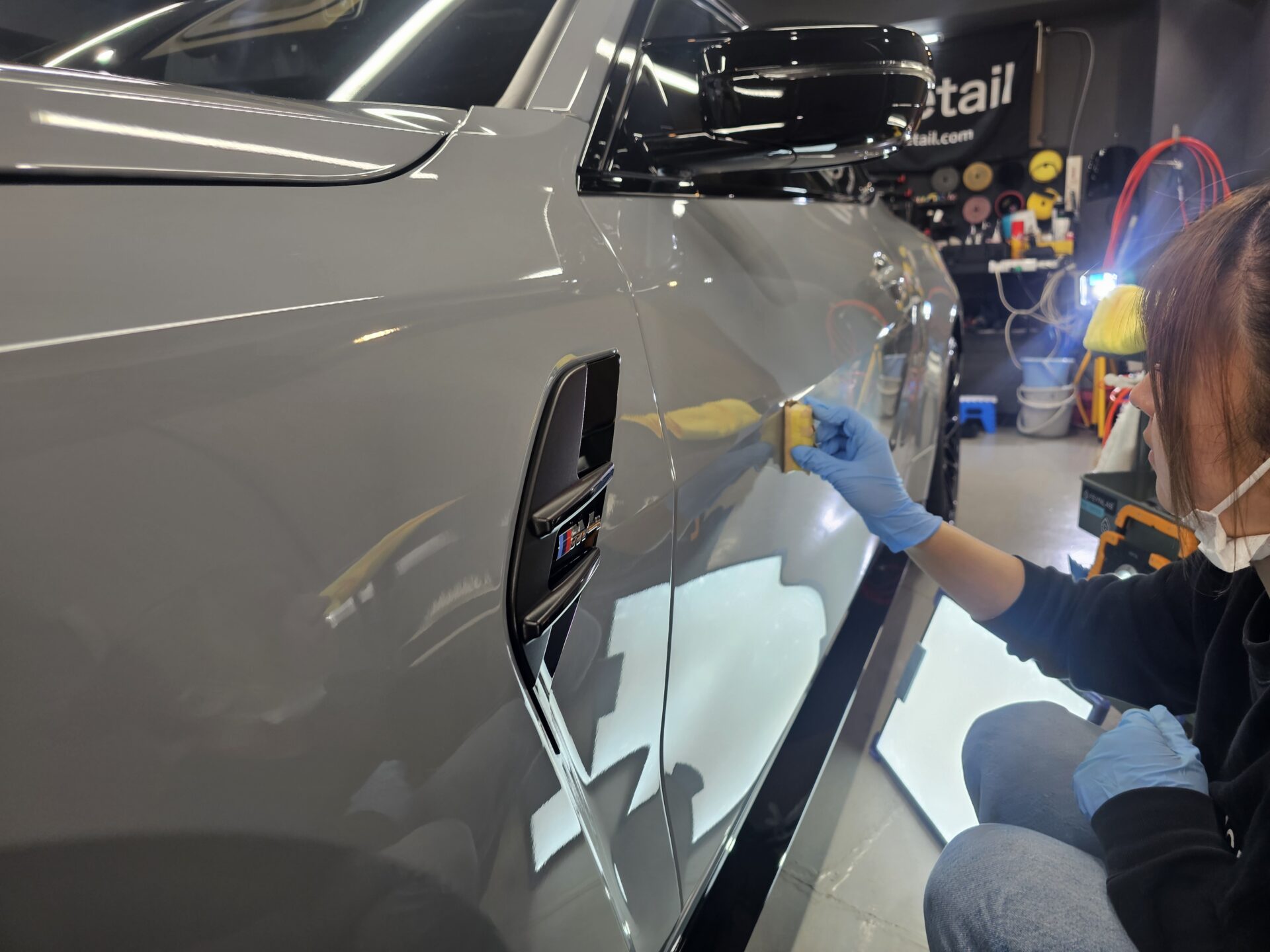 BMW M4(G82)individualブルックリングレー セラミックコーティング施工風景