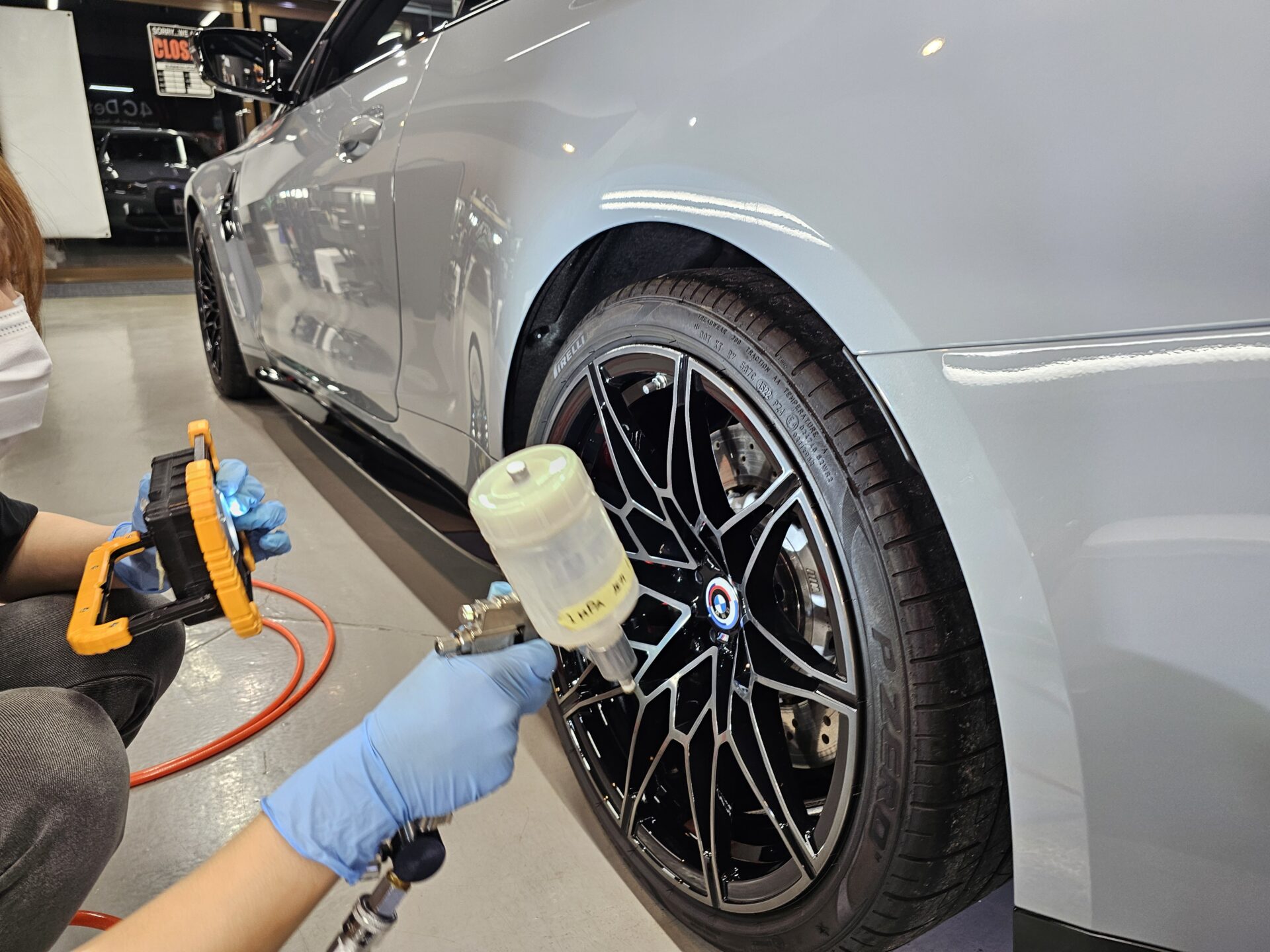 BMW M4(G82)individualブルックリングレー ホイールコーティング吹付