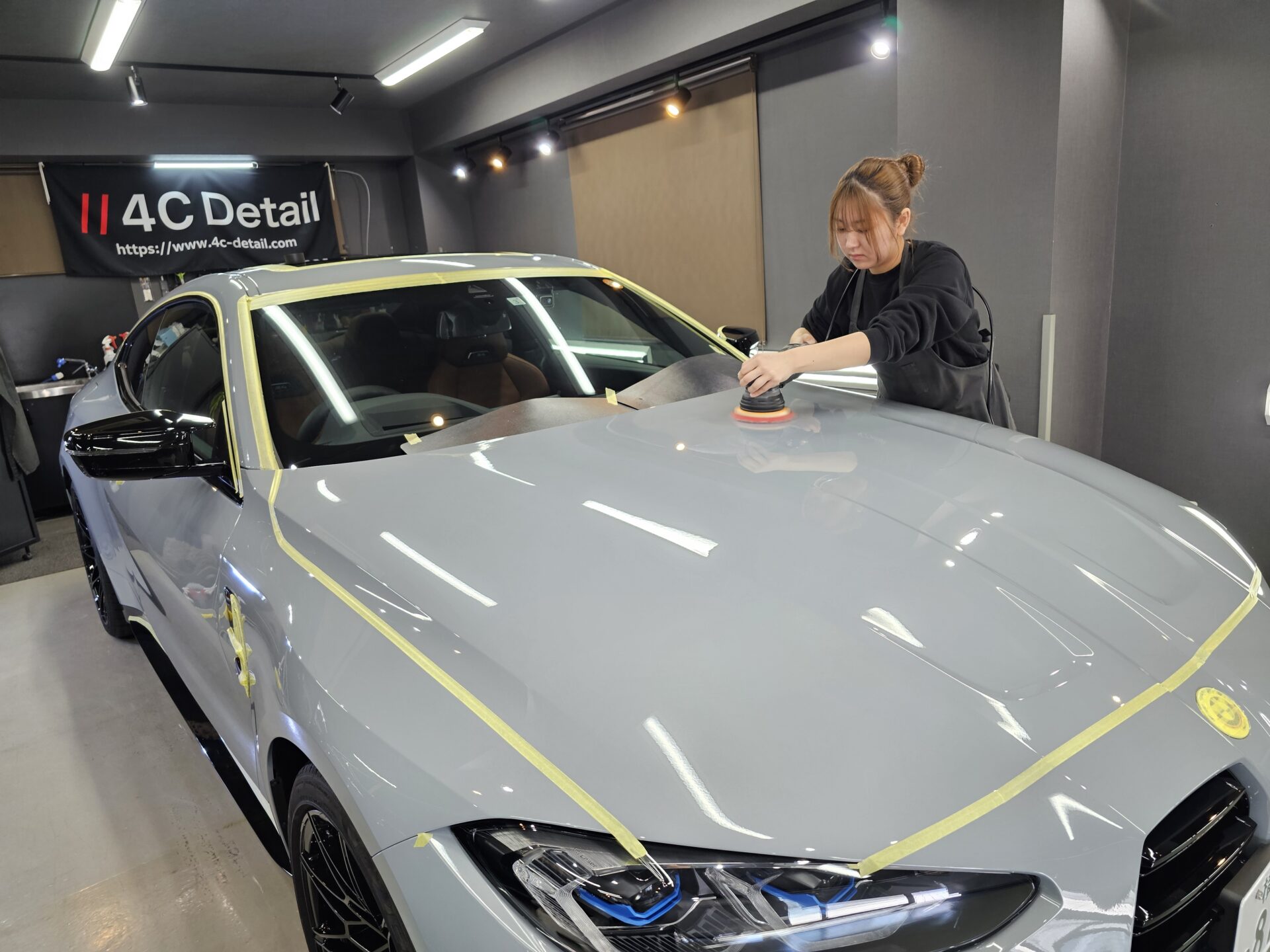 BMW M4(G82)individualブルックリングレー 磨き 下地処理