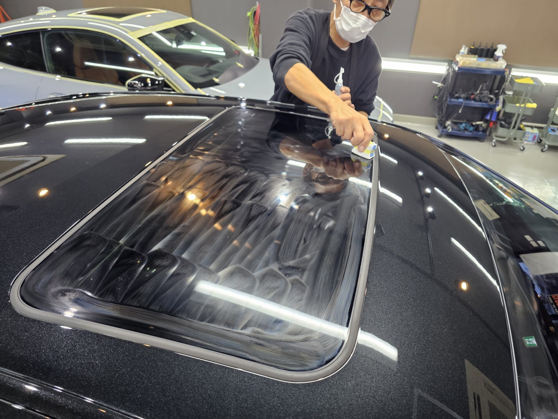 レクサスES300h 新車 窓ガラスコーティング塗布