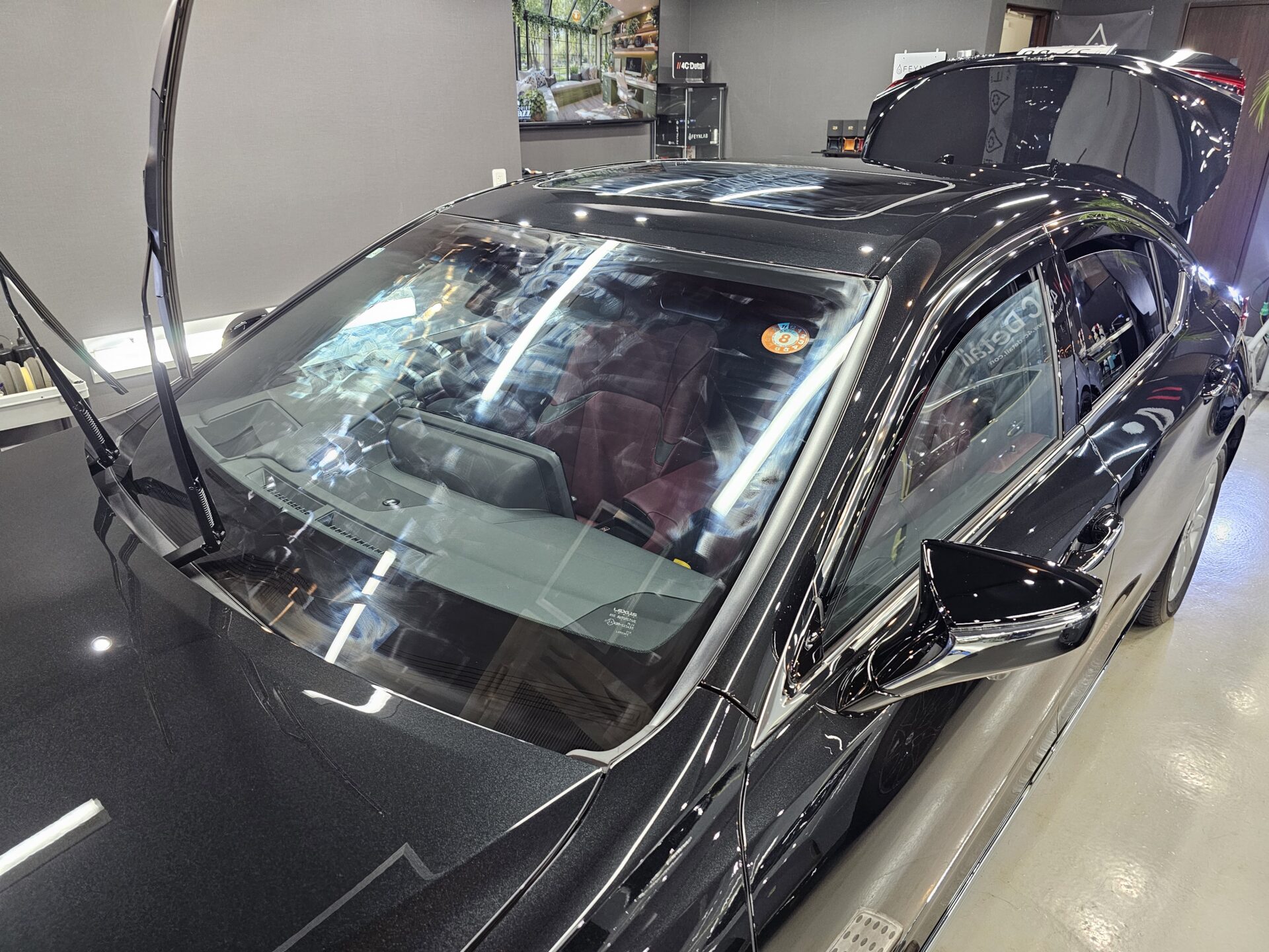 レクサスES300h 新車 窓ガラス全面コーティング