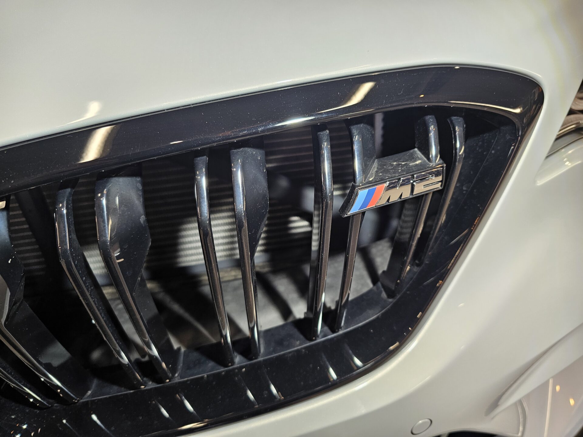 BMW M2CS(F87) キドニーグリル汚れ