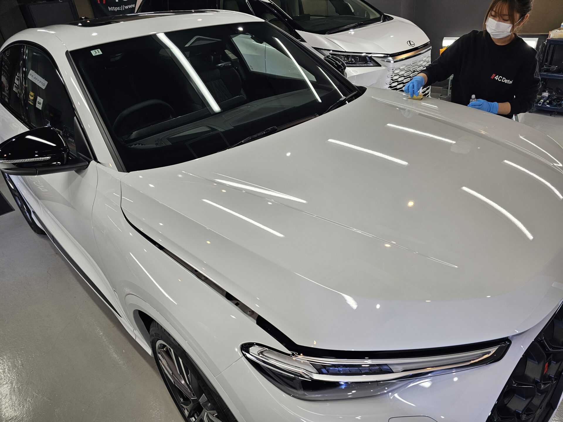 アウディSQ5スポーツバック(GU)新車 GTECHNIQトップコート施工