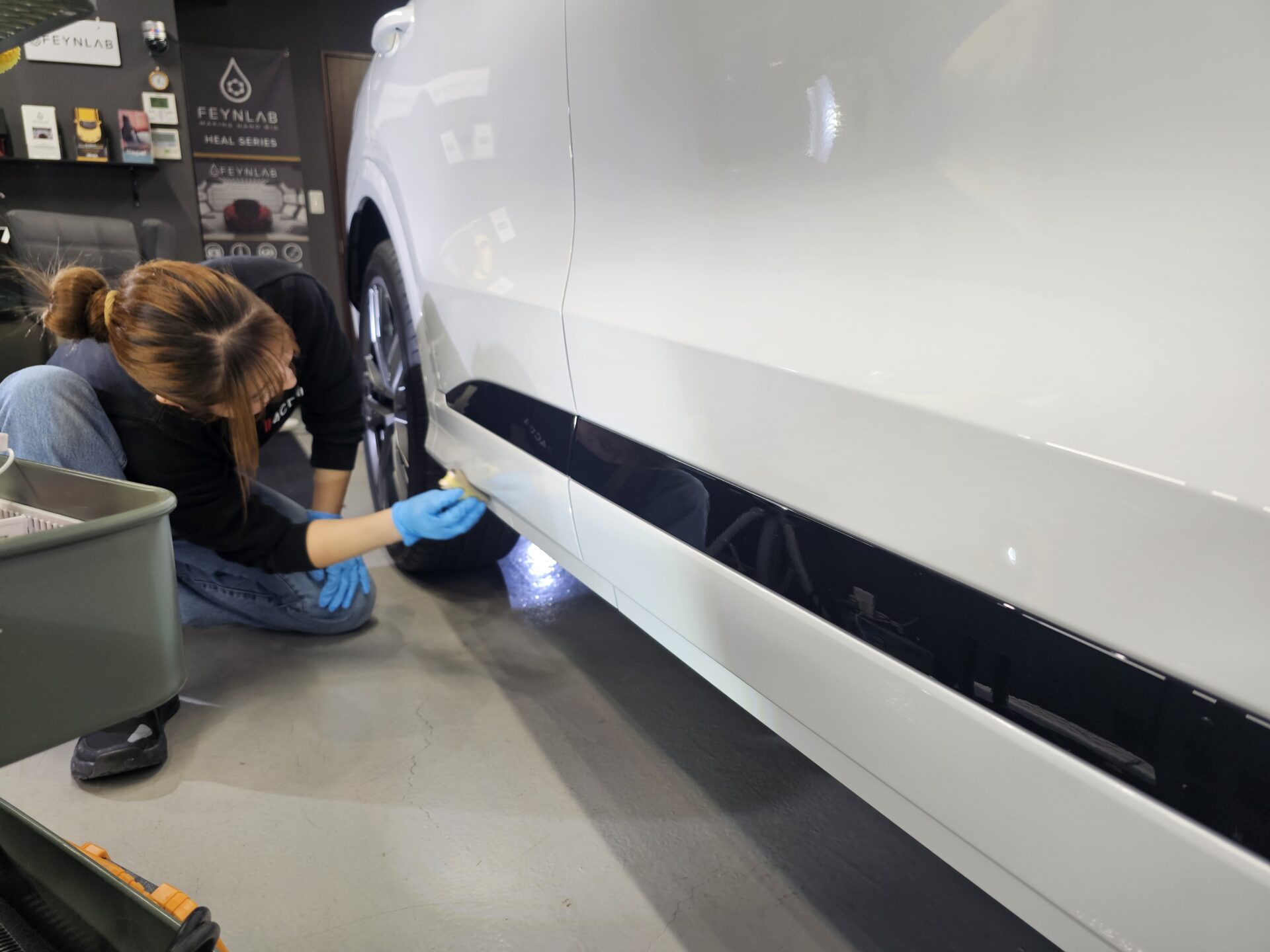 アウディSQ5スポーツバック(GU)新車 細部までコーティング