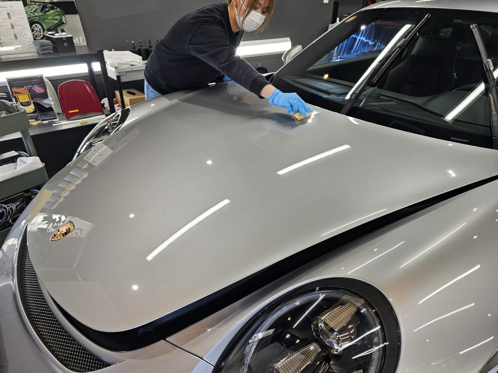 ポルシェ911GT3ツーリング(991) GTECHNIQセラミックコーティング塗布