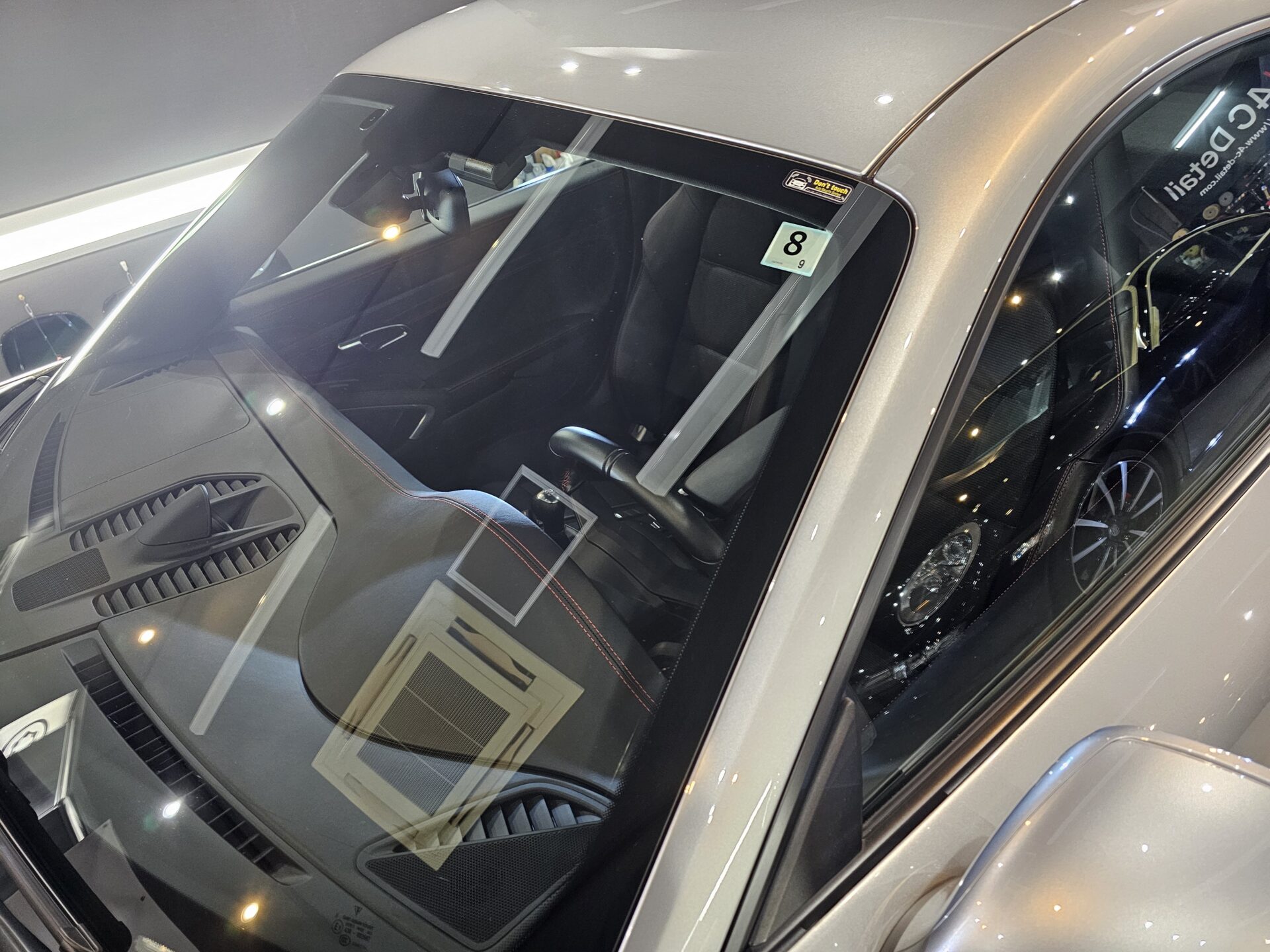 ポルシェ911GT3ツーリング(991) スリックフロントガラスコーティング 窓ガラス全面コーティング