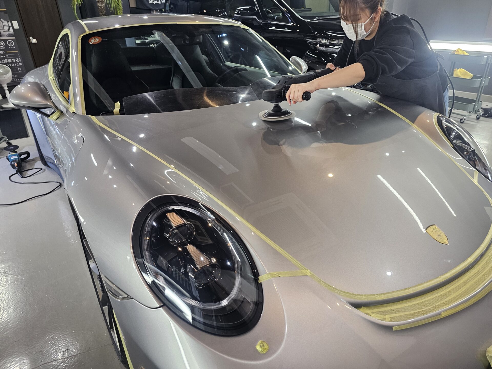 ポルシェ911GT3ツーリング(991) 研磨 下地処理