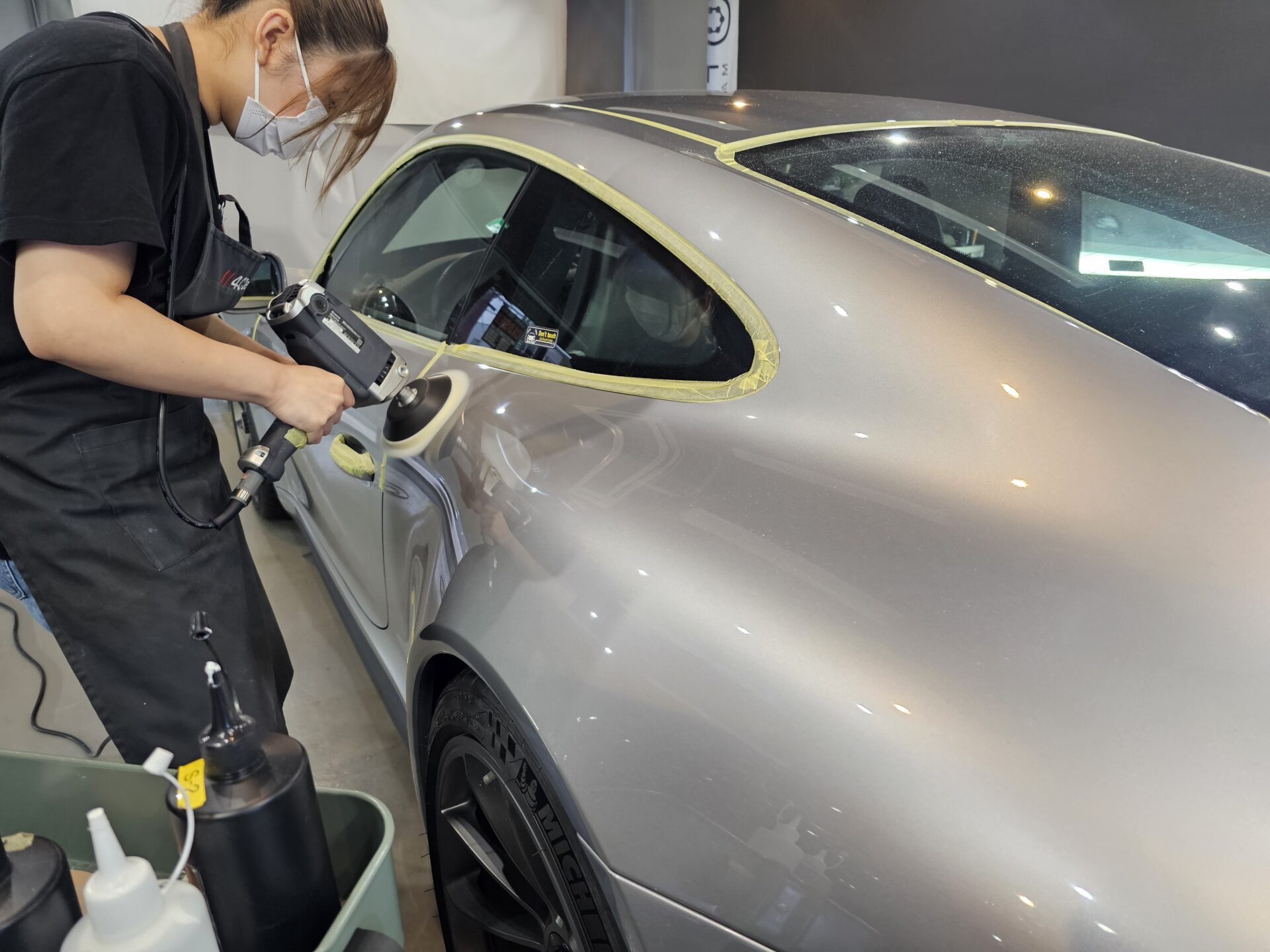 ポルシェ911GT3ツーリング(991) 研磨 磨き