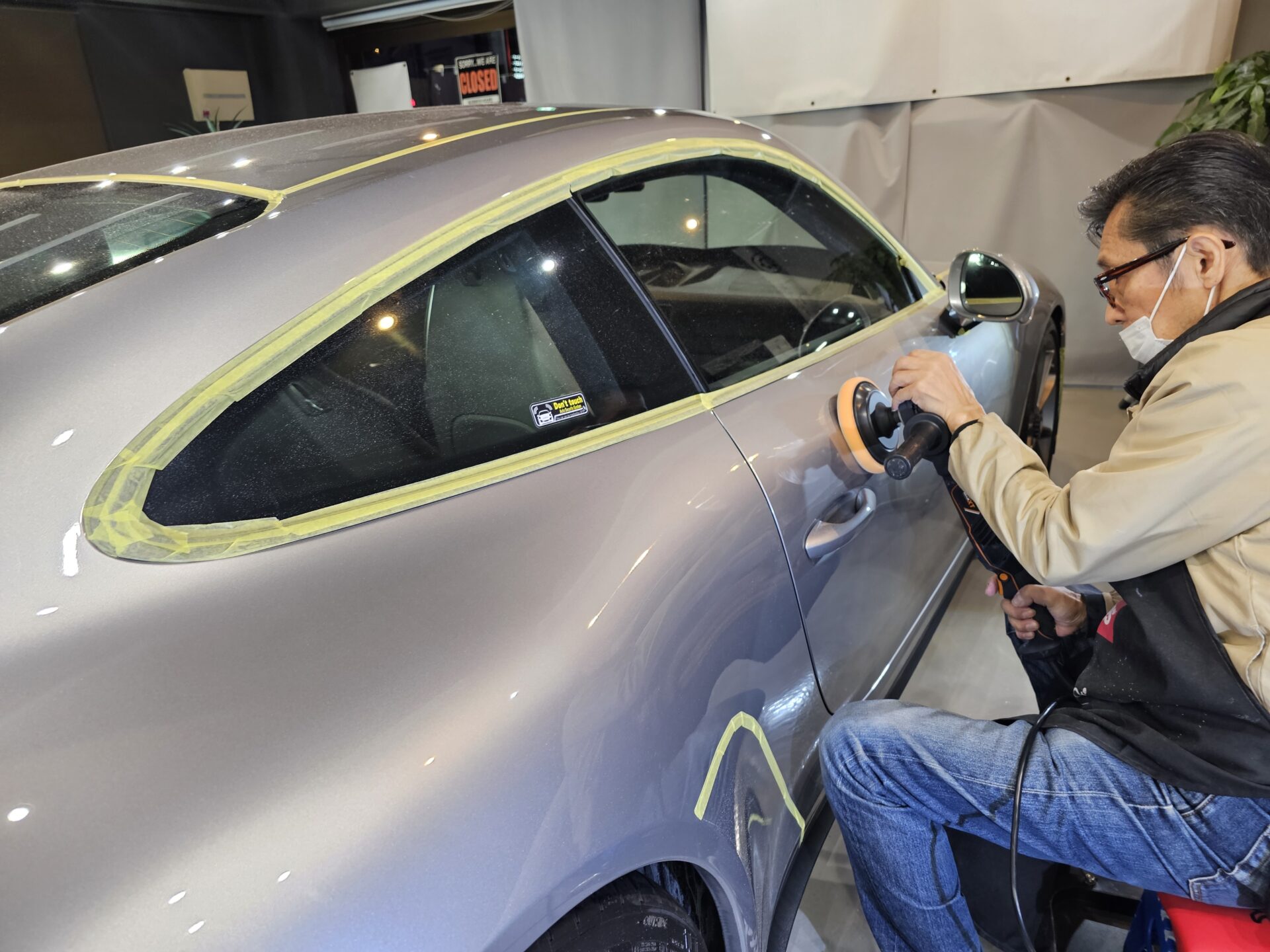 ポルシェ911GT3ツーリング(991) 磨き 研磨 下地処理