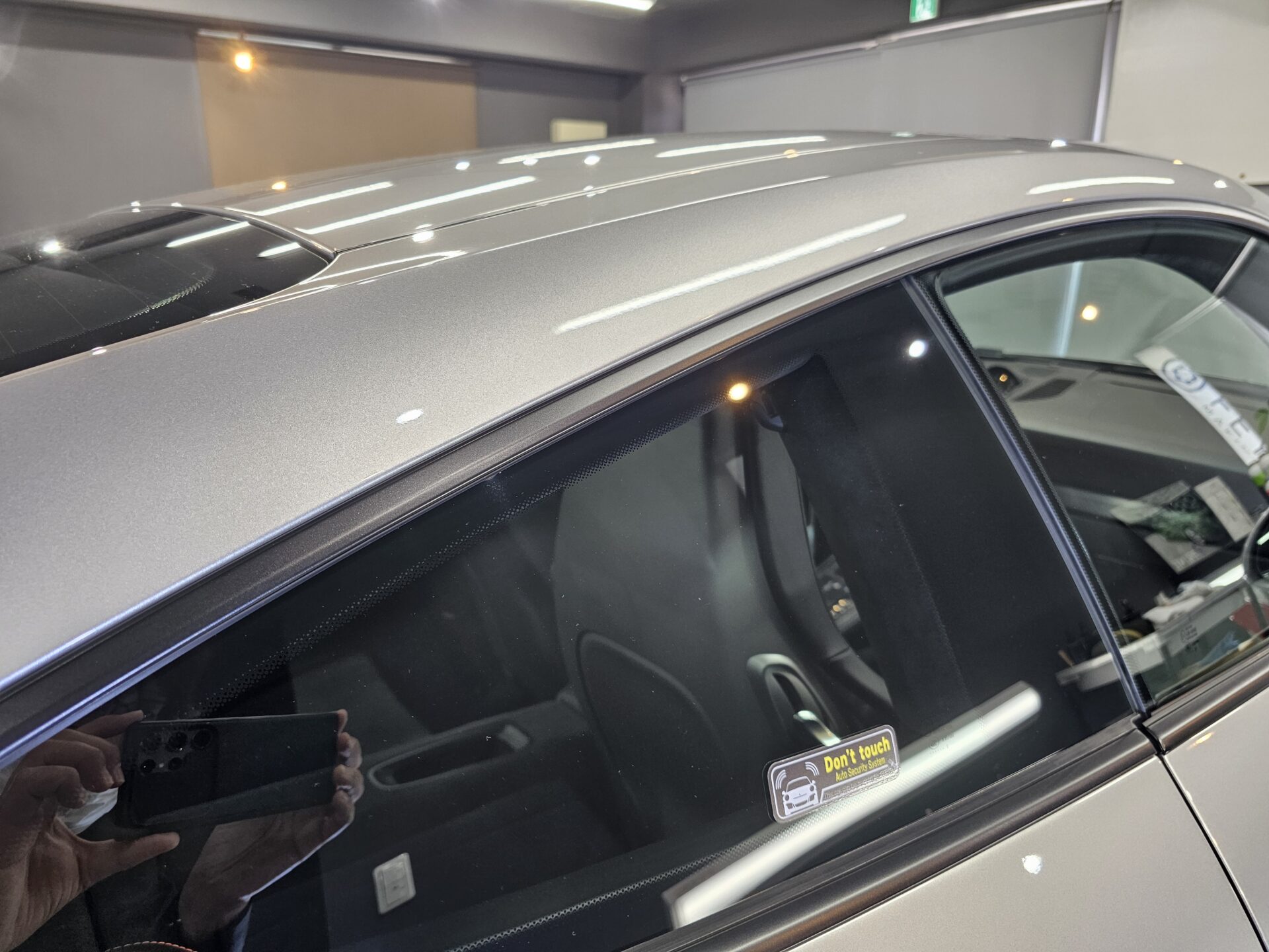 ポルシェ911GT3ツーリング(991) 窓ガラス全面クリーニング