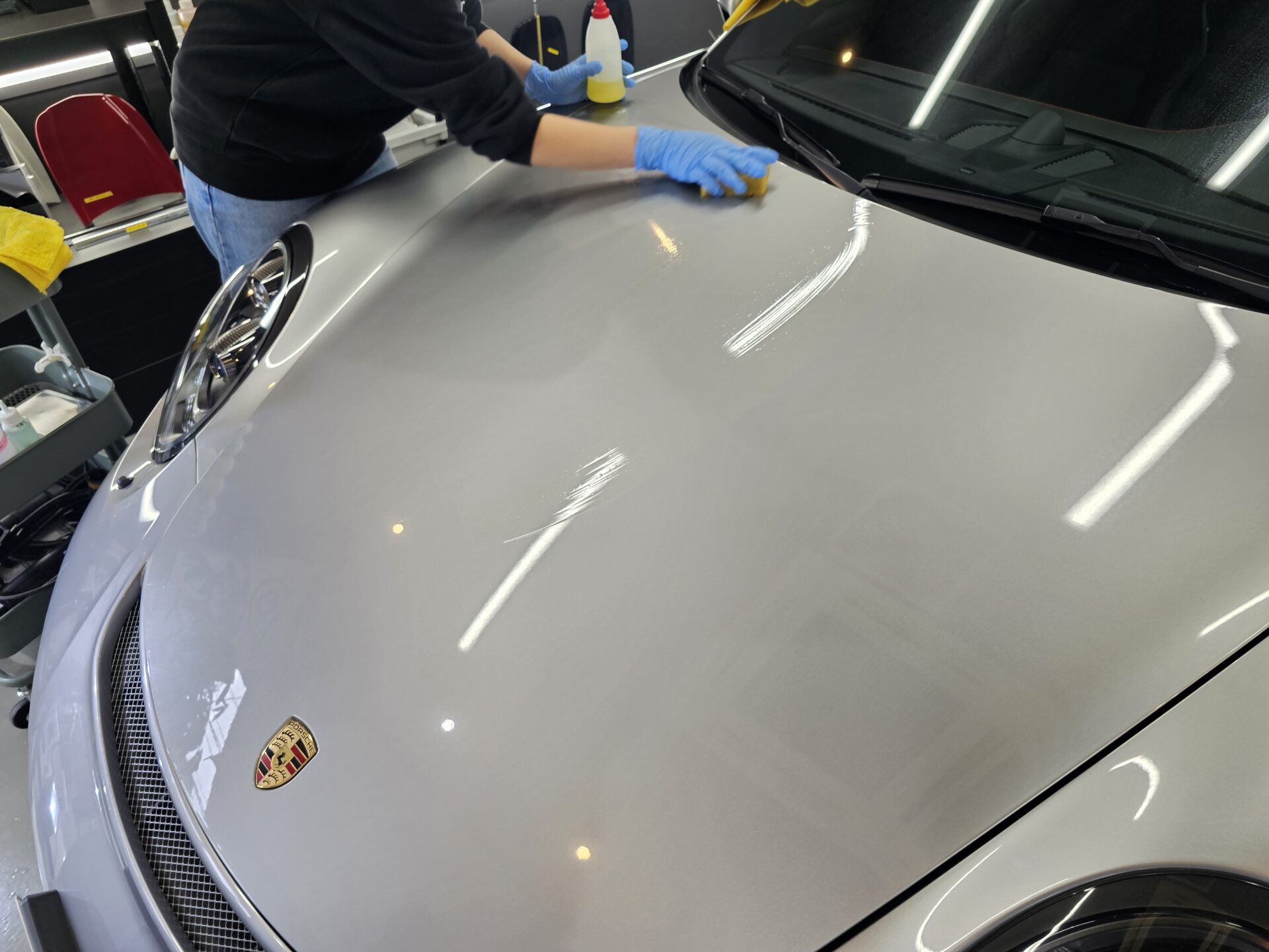 ポルシェ911GT3ツーリング(991) 酸性ケミカルクリーニング