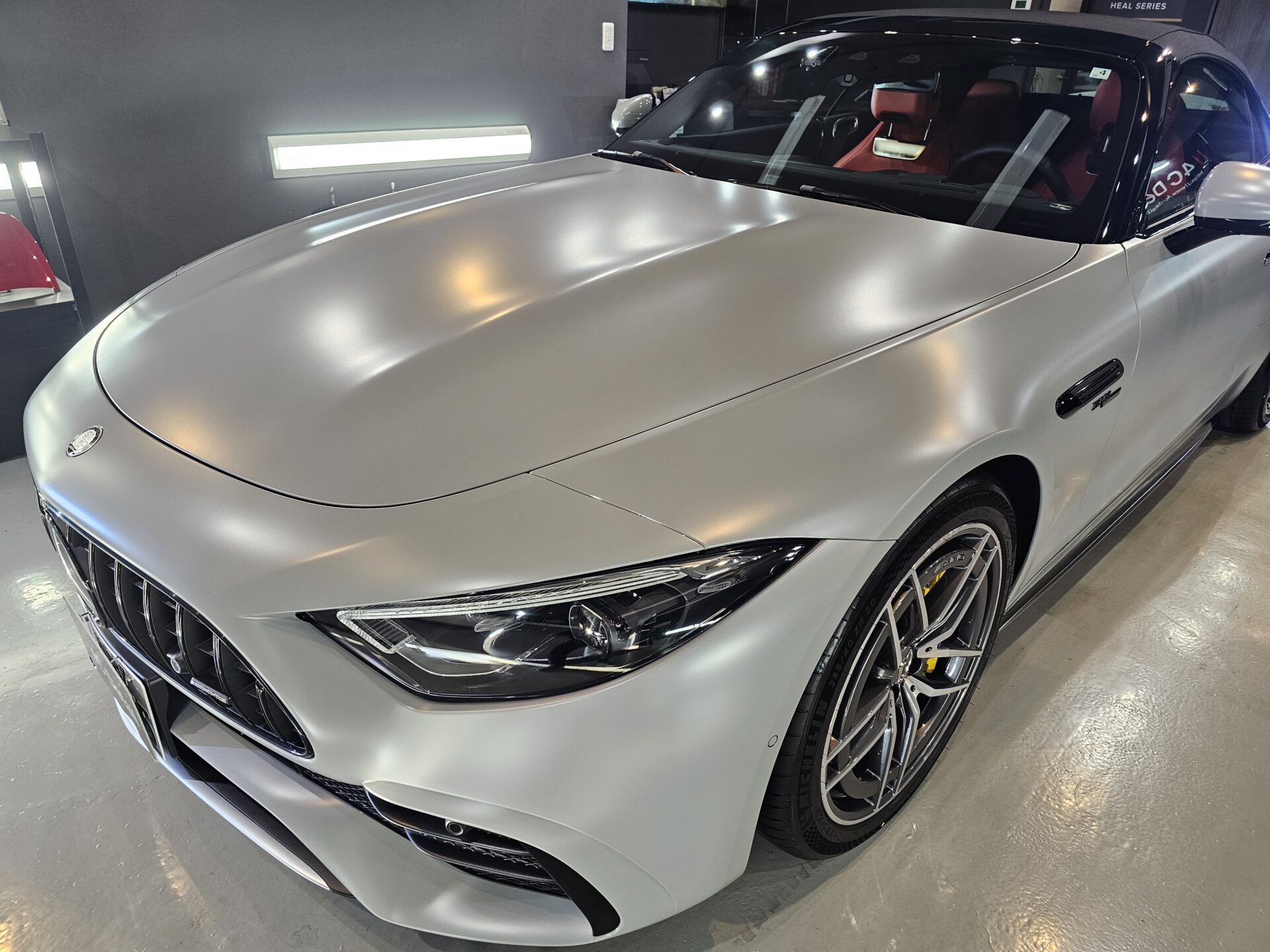 メルセデスベンツAMG SL43 アルペングレー PPF自然な仕上がり