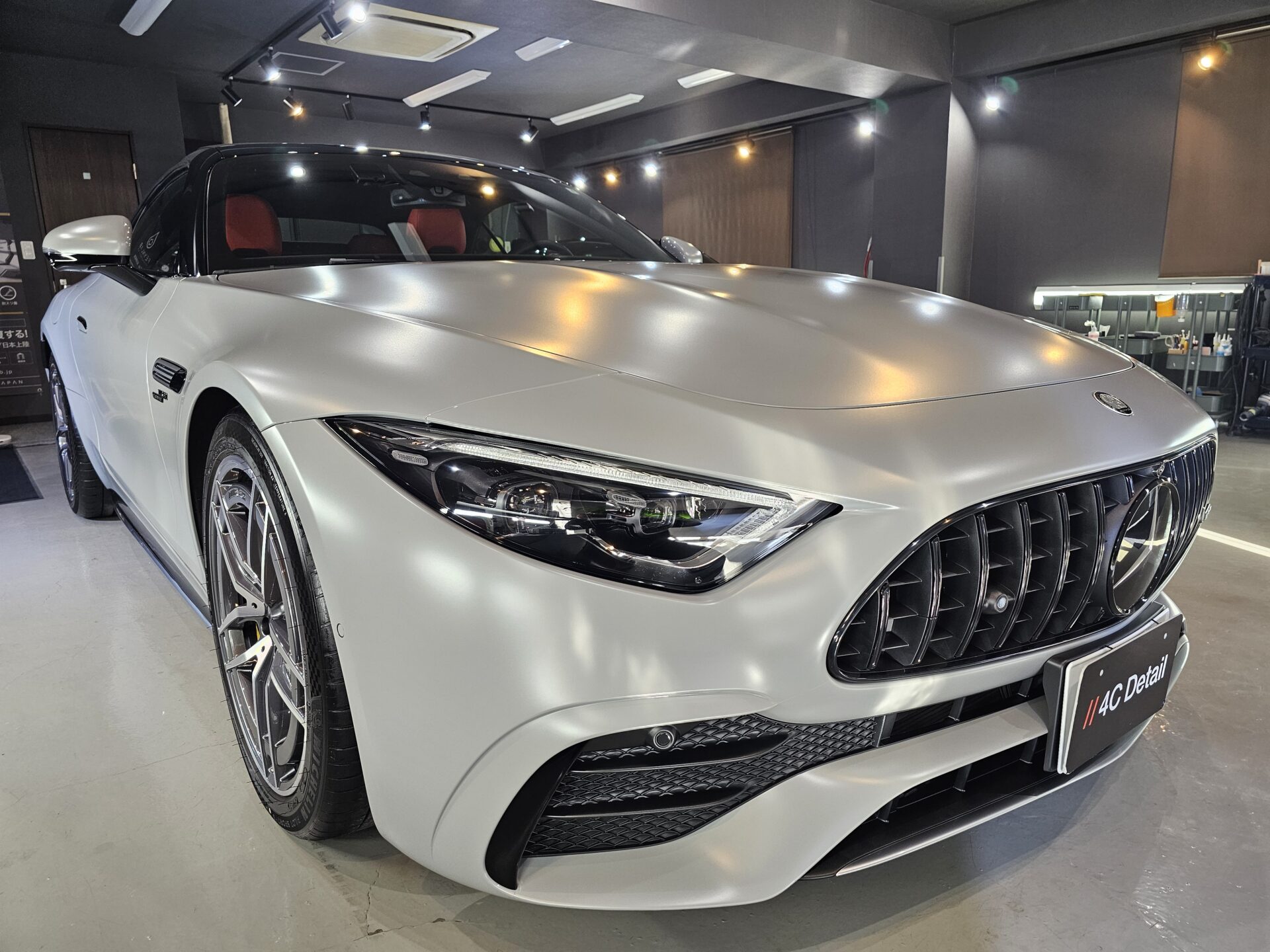 メルセデスベンツAMG SL43 アルペングレー XPEL STELTH PPF マットフィルム