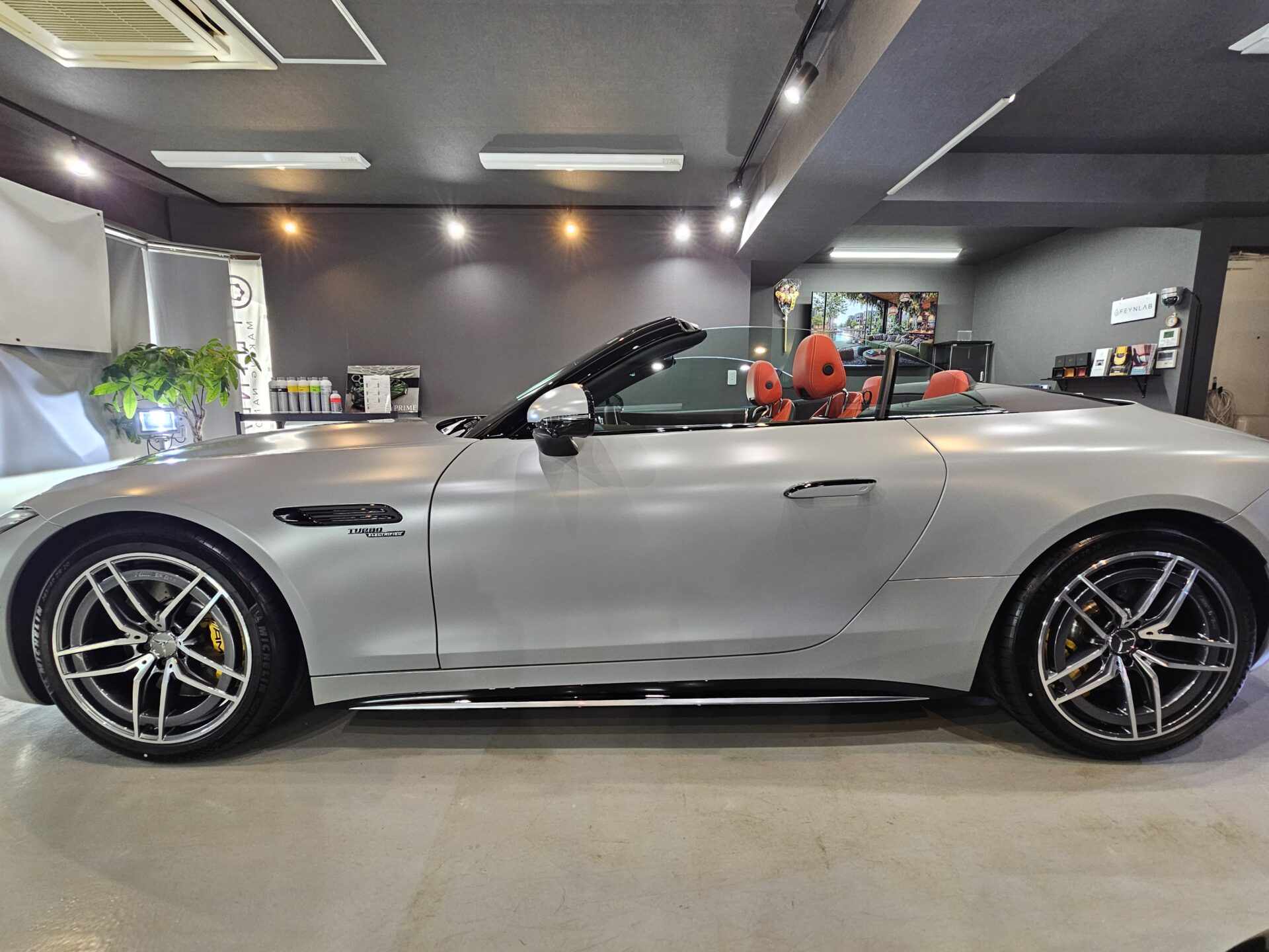 メルセデスベンツAMG SL43 アルペングレー エクスペルステルスプロテクションフィルム