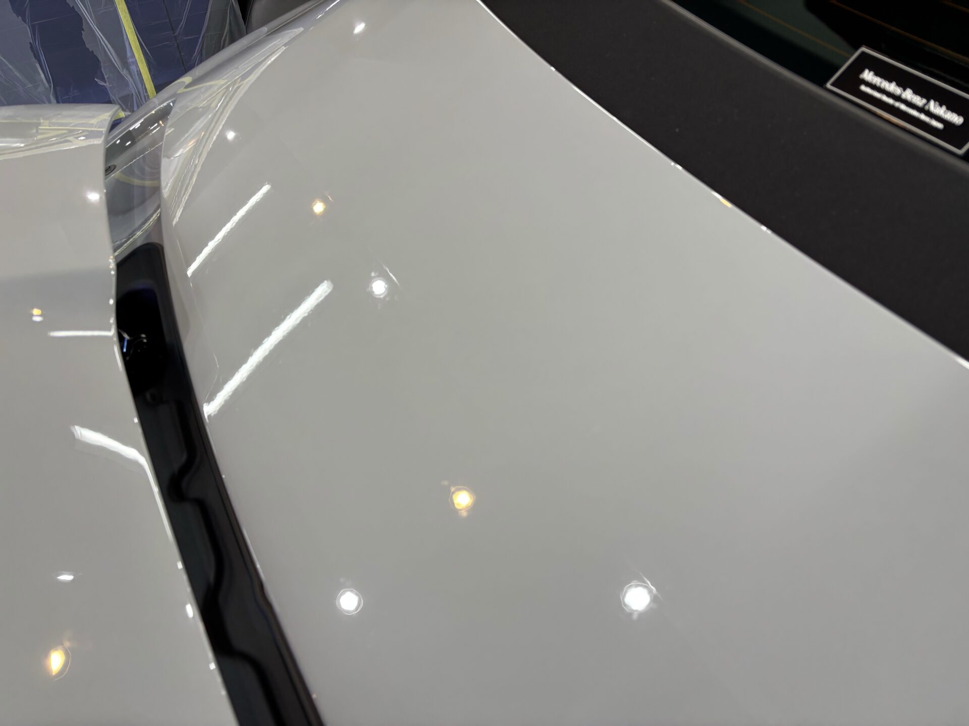 メルセデスベンツAMG SL43 アルペングレー トランク線傷