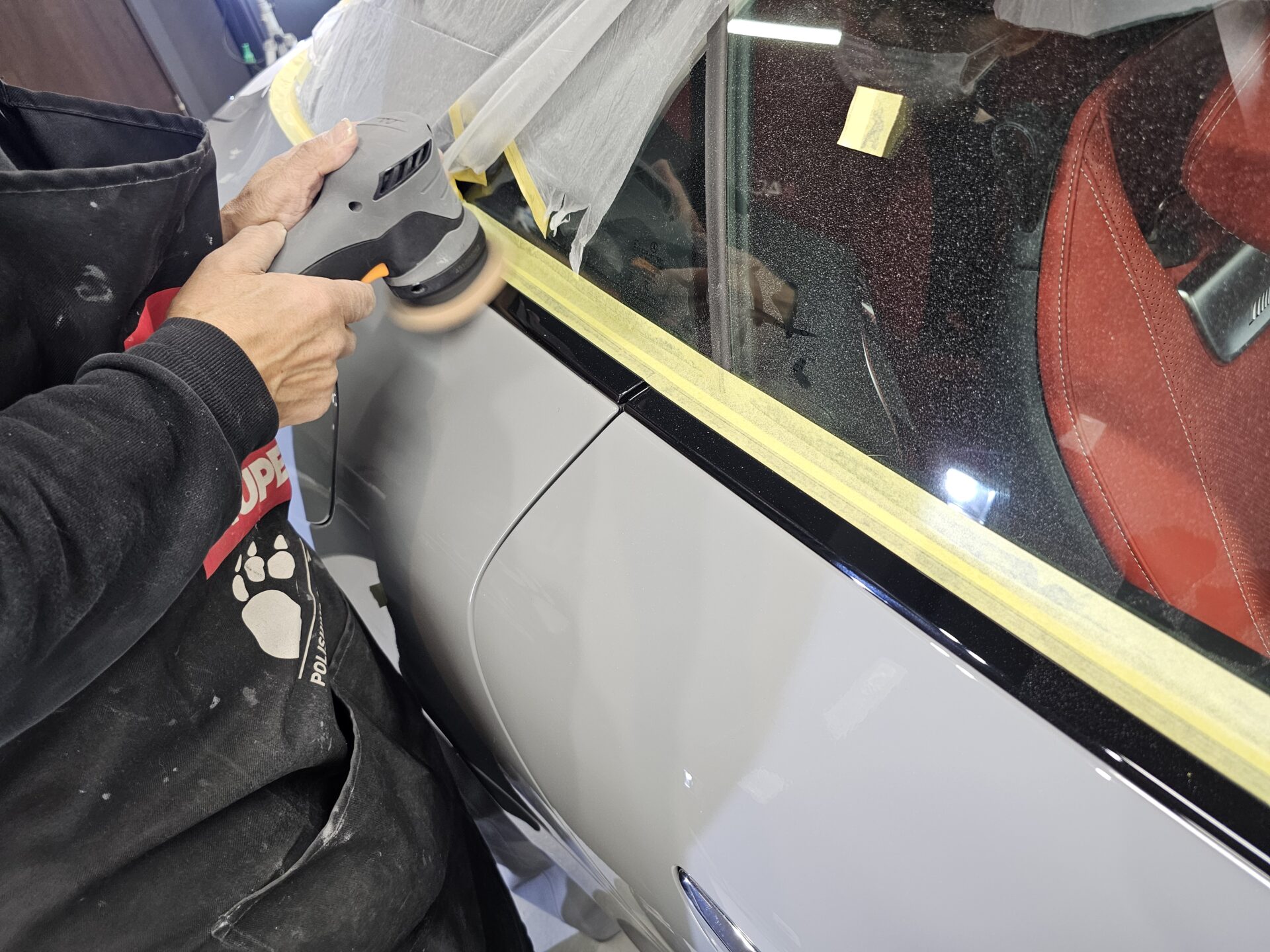 メルセデスベンツAMG SL43 アルペングレー モール磨き