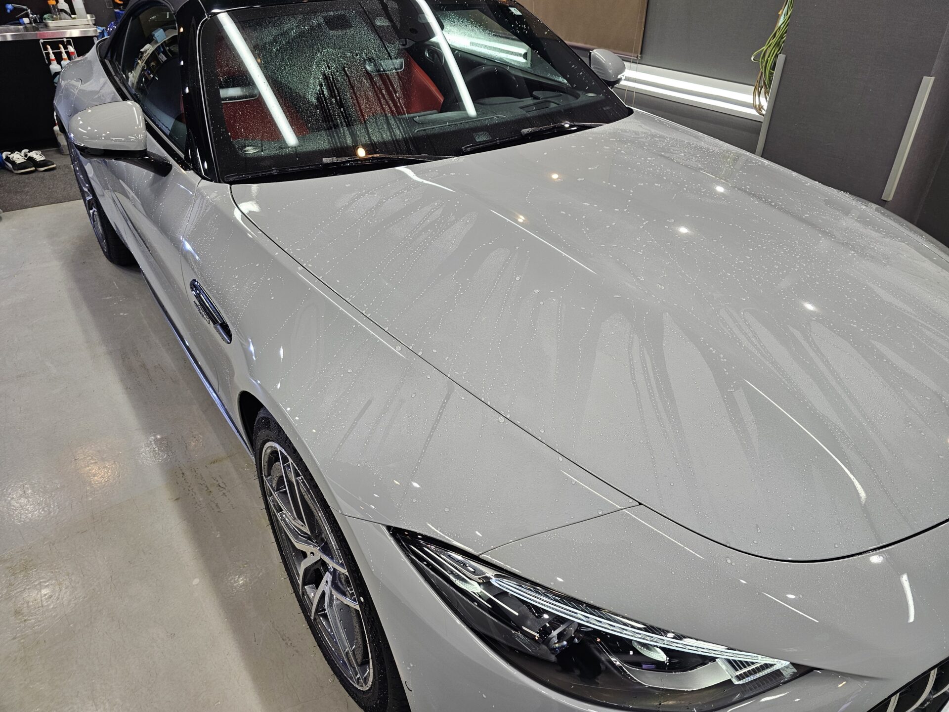 メルセデスベンツAMG SL43 アルペングレー 洗車