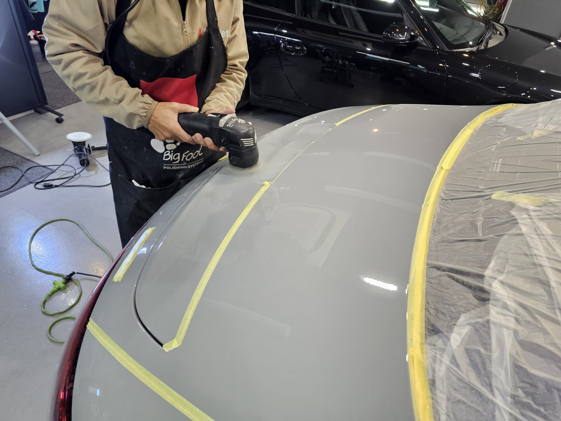 メルセデスベンツAMG SL43 アルペングレー 磨き 研磨 下地処理