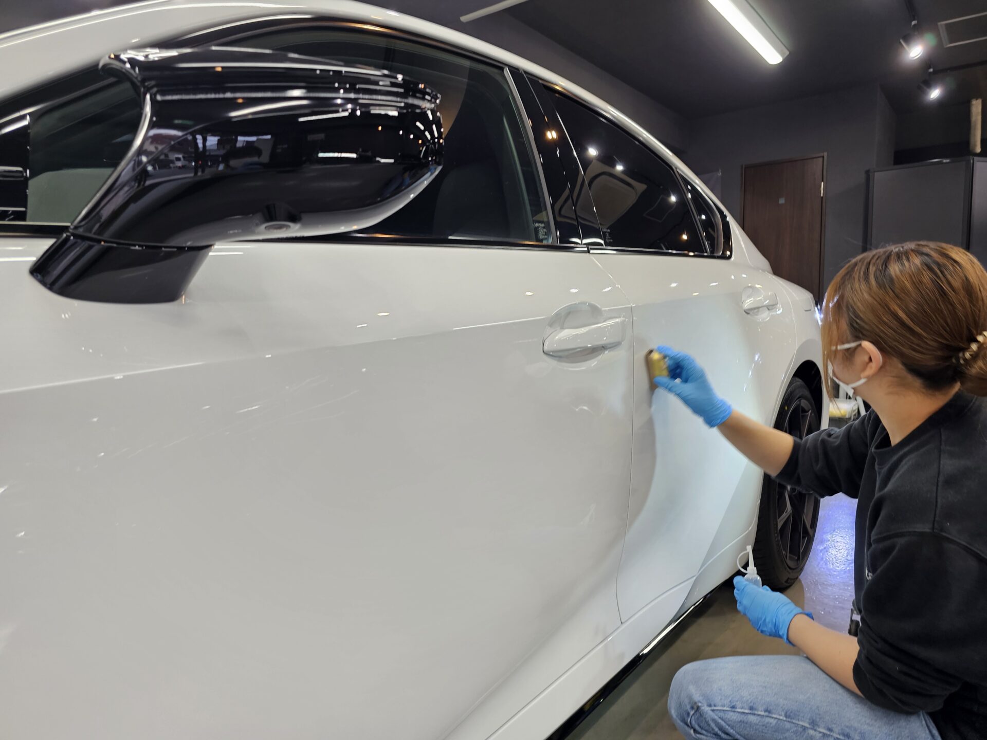 レクサスIS500クライマックスエディション ジーテクニックセラミックコーティング塗布