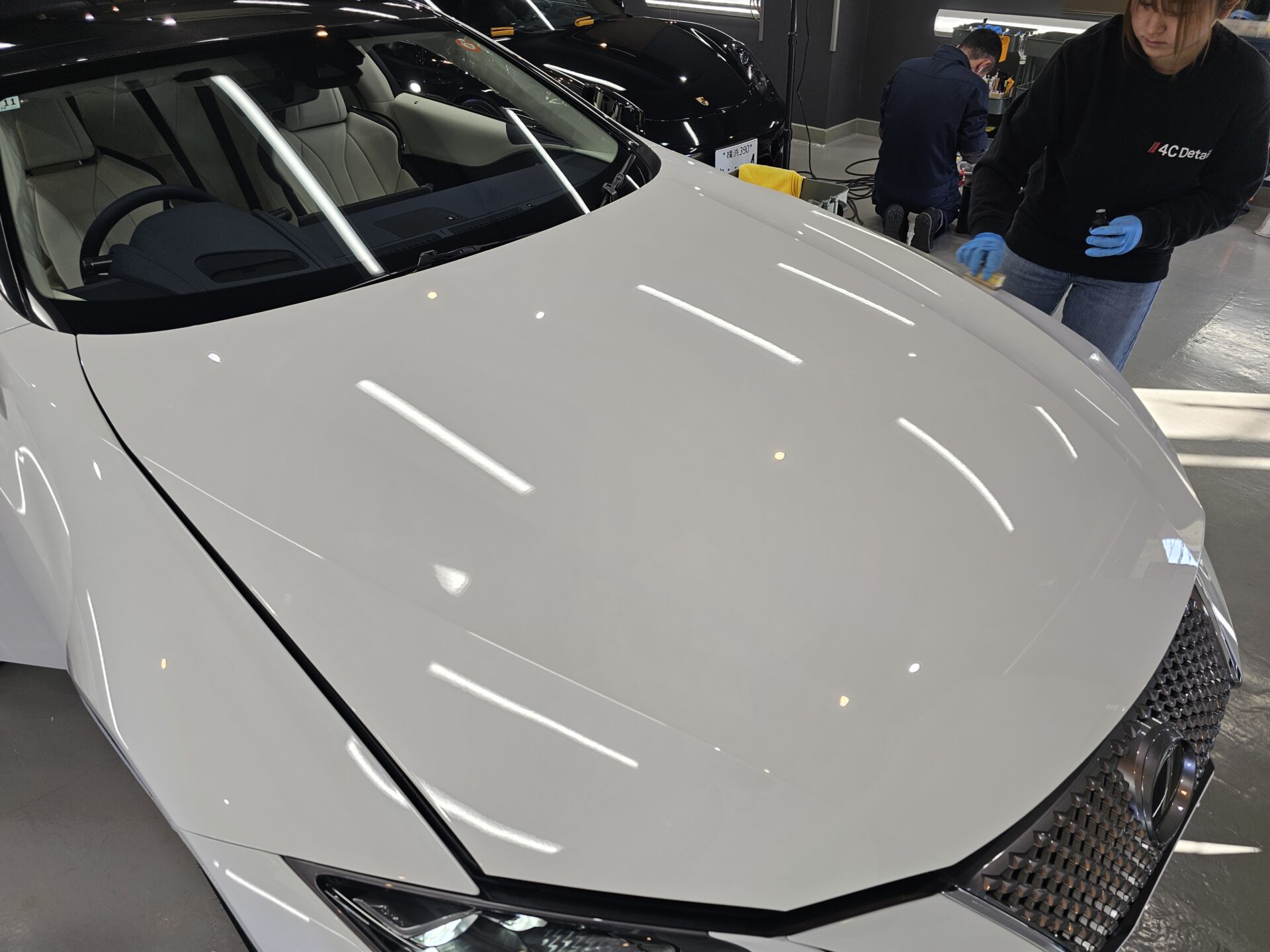 レクサスLC500クーペ 4Cプレミアムコーティング塗布