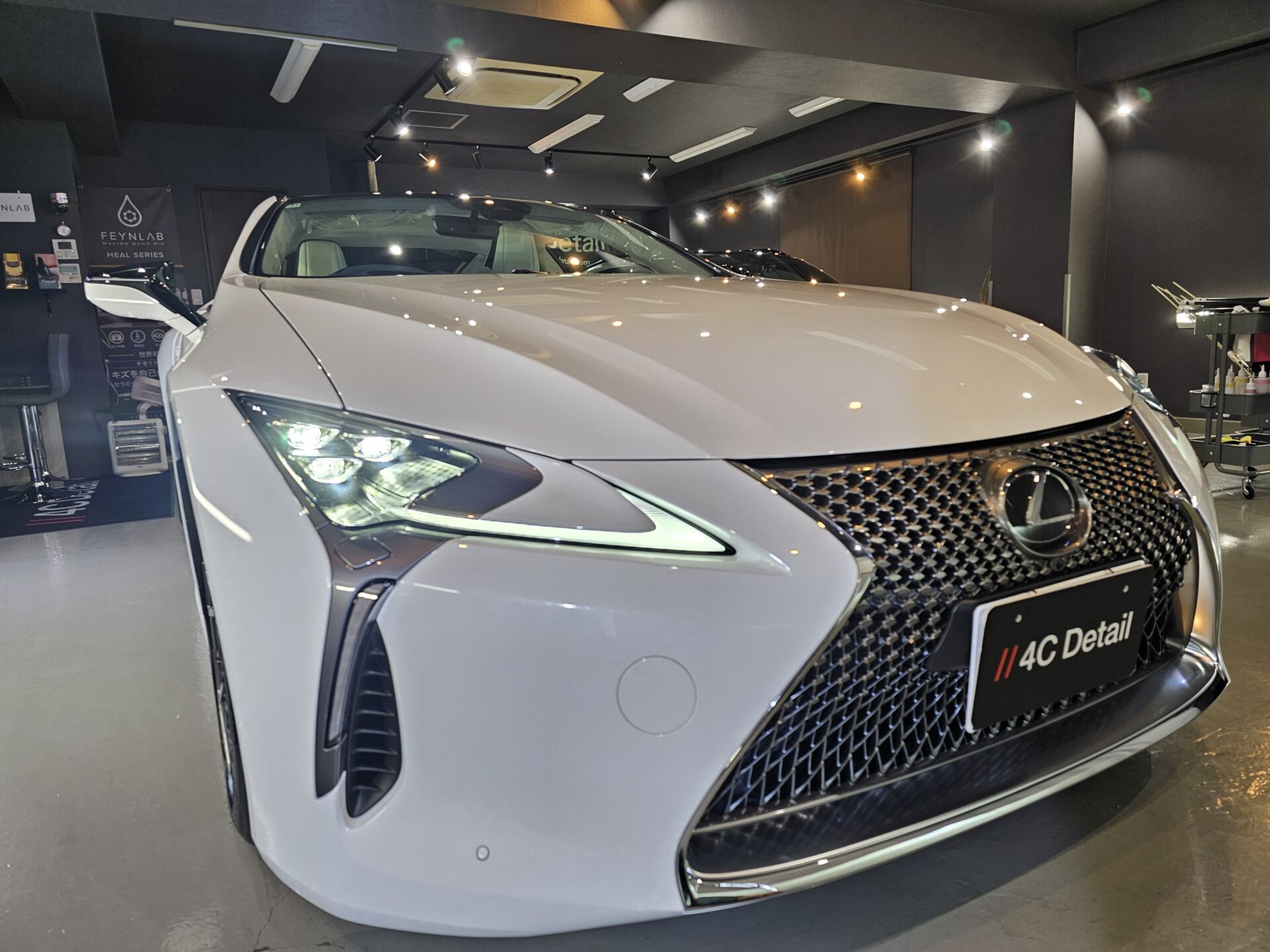 レクサスLC500クーペ 4Cプレミアムボディコーティング内外装フル施工