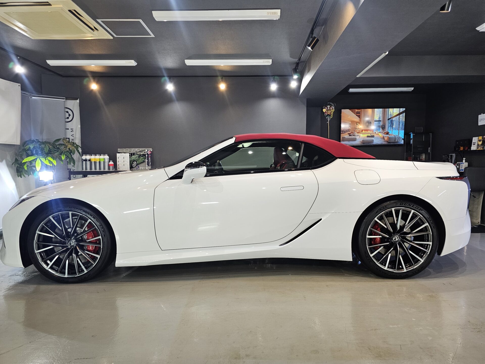 レクサスLC500コンバーチブル最終モデル FEYNLABヒールプラスセラミックコーティング