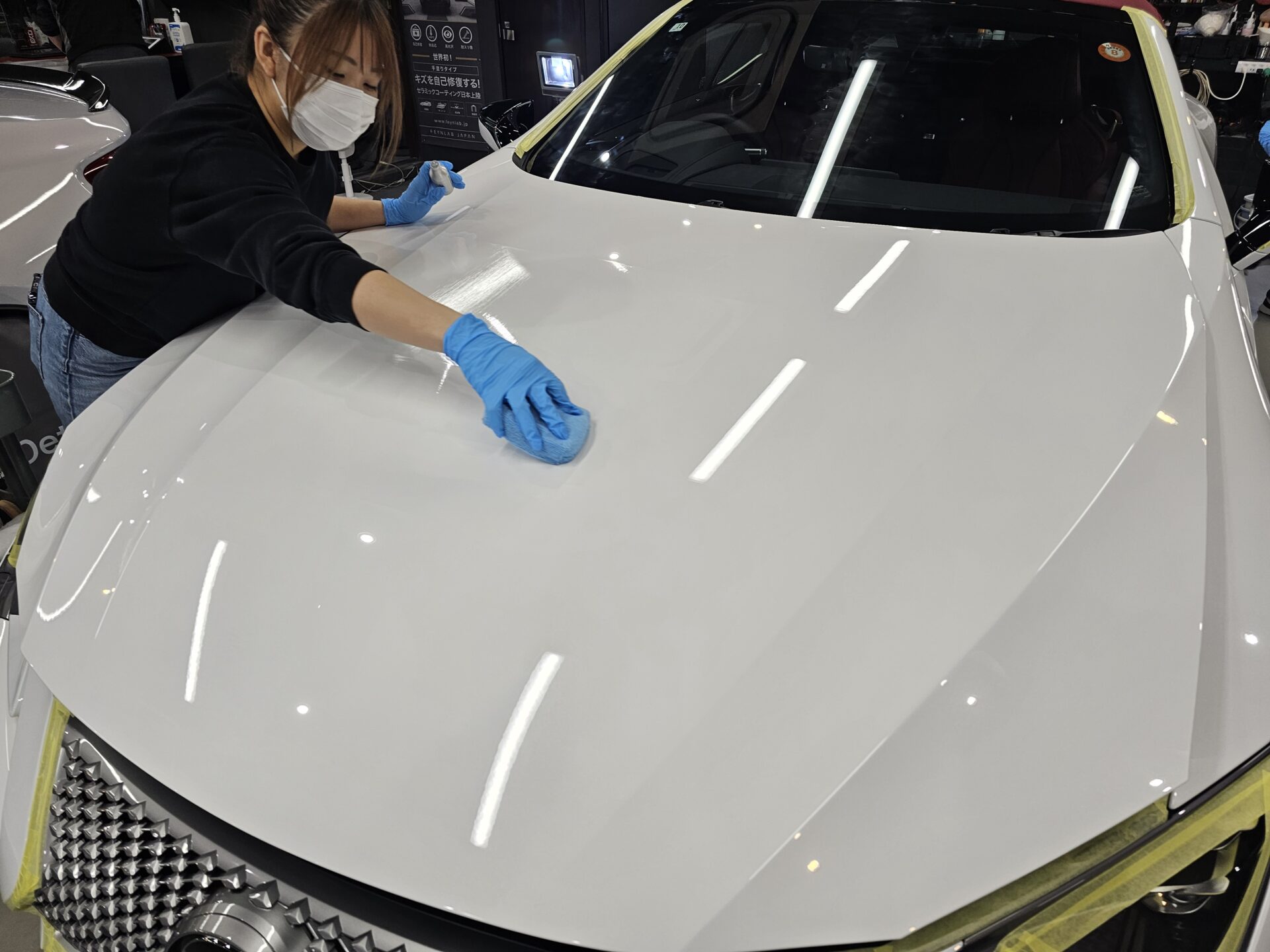 レクサスLC500コンバーチブル最終モデル FEYNLABヒールプラス施工