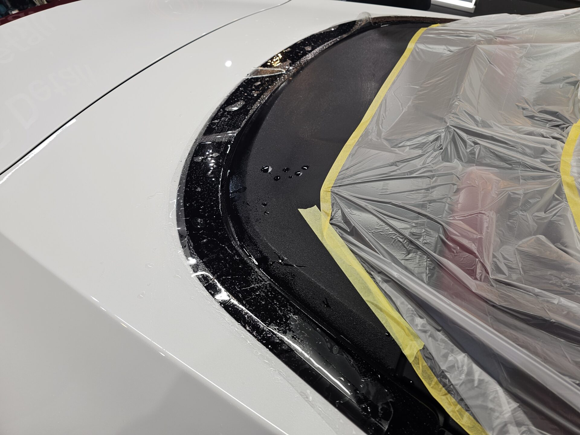 レクサスLC500コンバーチブル最終モデル ブラックモールプロテクションフィルム