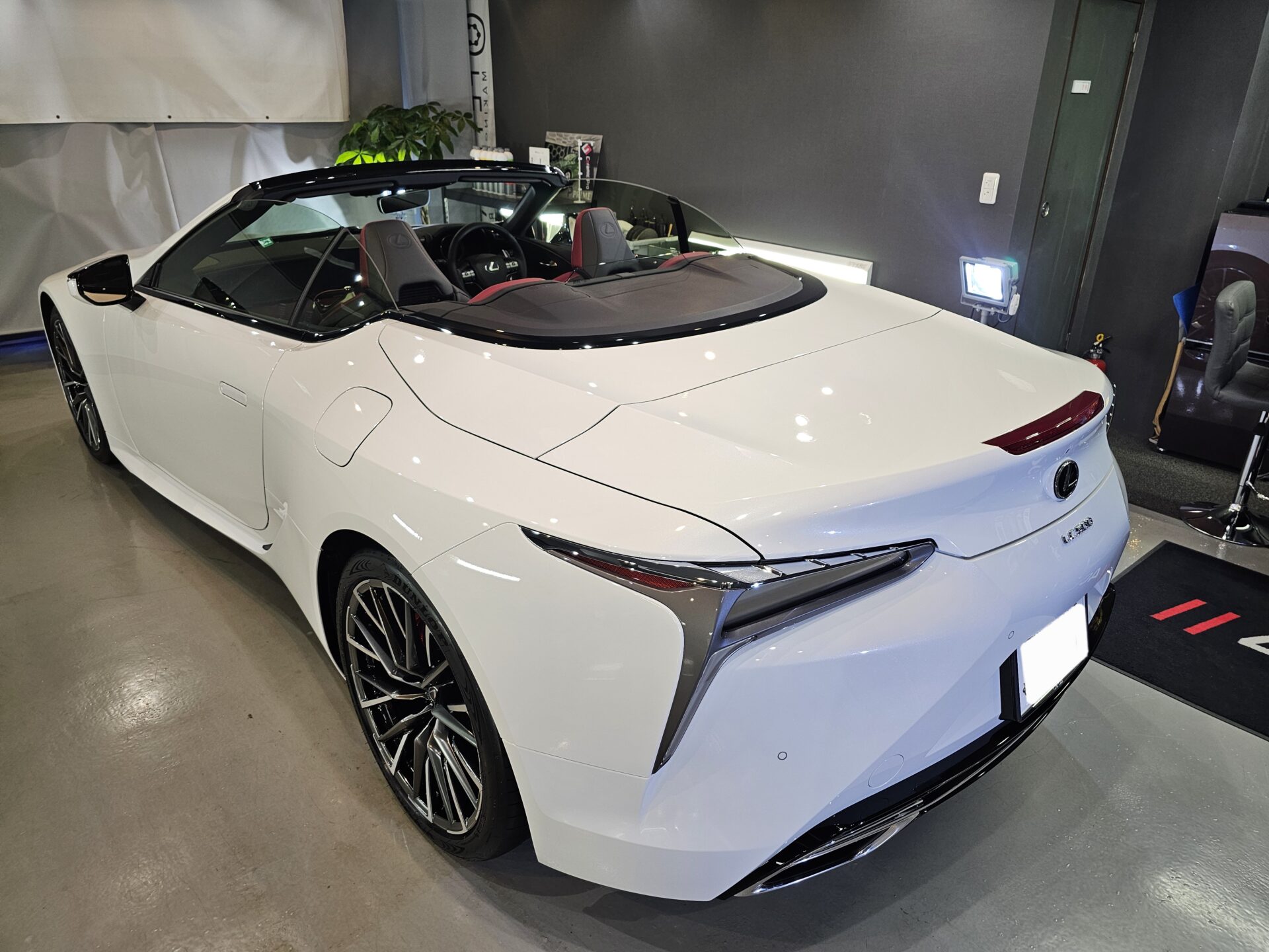 レクサスLC500コンバーチブル最終モデル 内外装フルコーティング