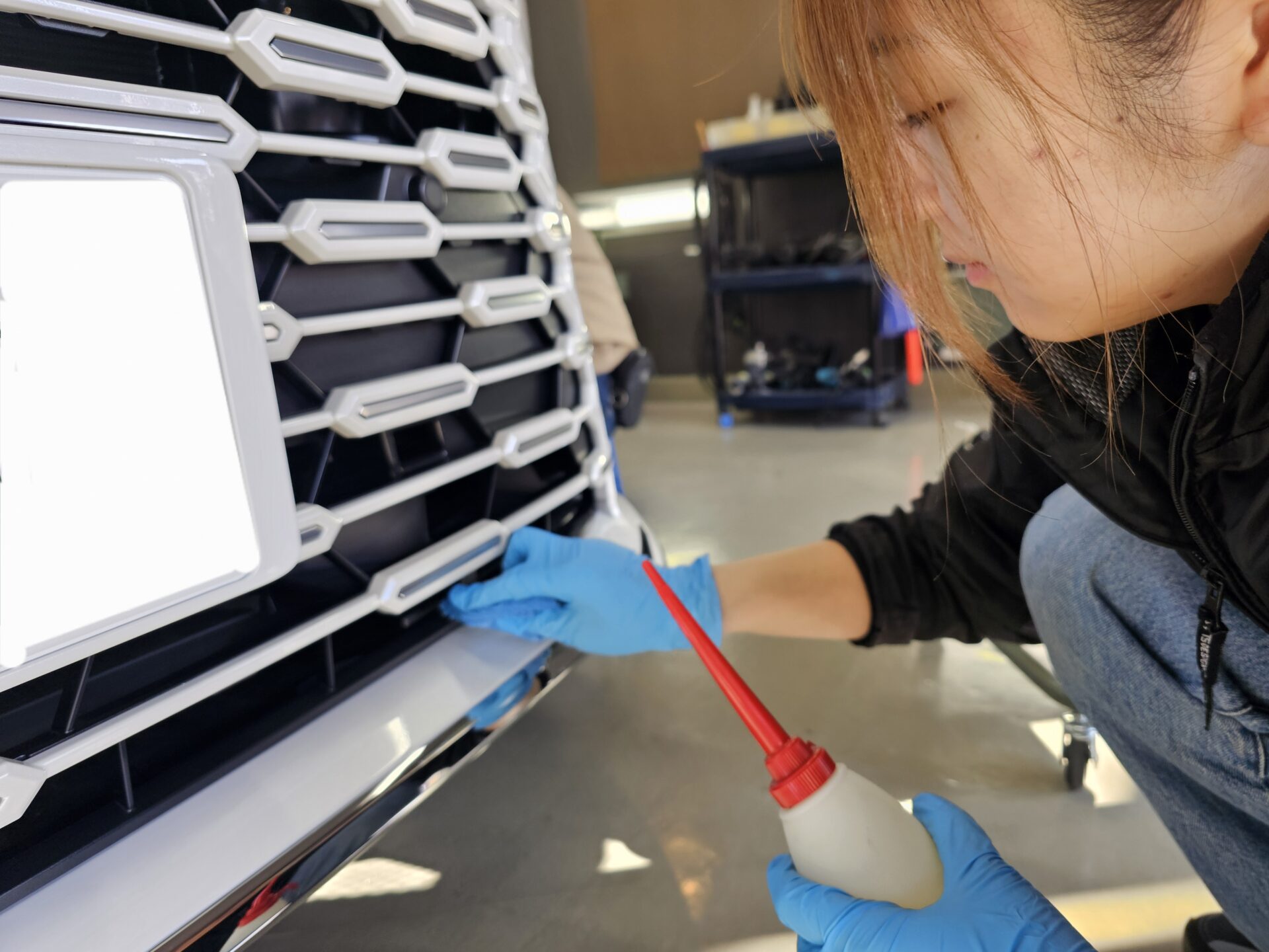 レクサスLM500hバージョンL 細部洗浄