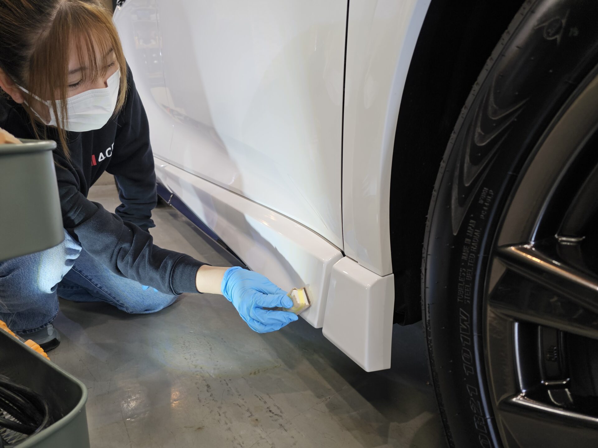 年次改良新型レクサスRX350 セラミックコーティング施工風景