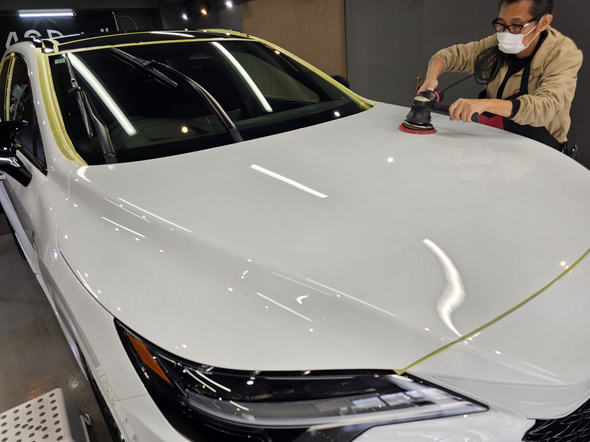 年次改良新型レクサスRX350 磨き 研磨 下地処理