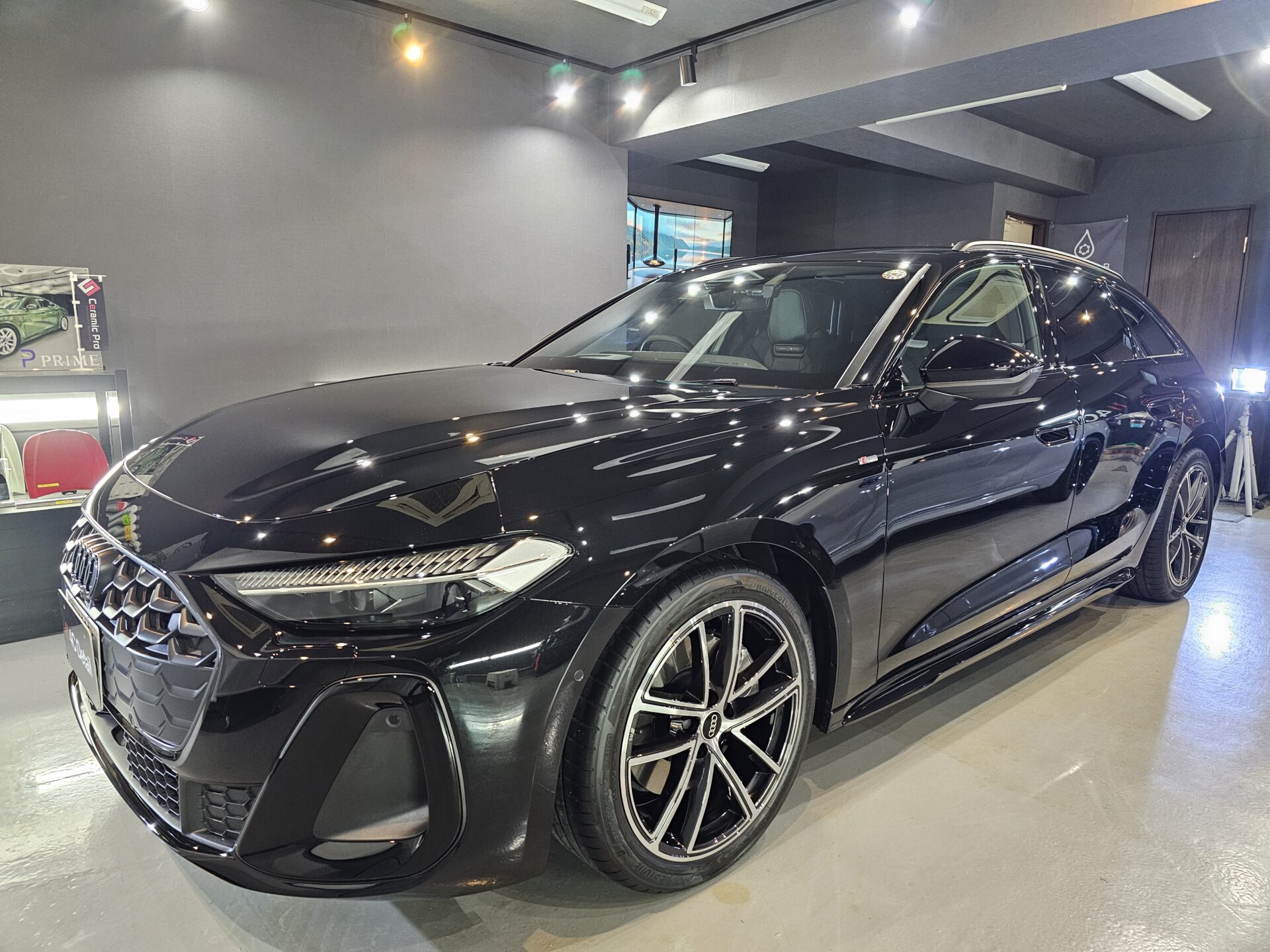 新型アウディA5アバント GTECHNIQクリスタルセラムBLACKセラミックコーティング他 神奈川県相模原市