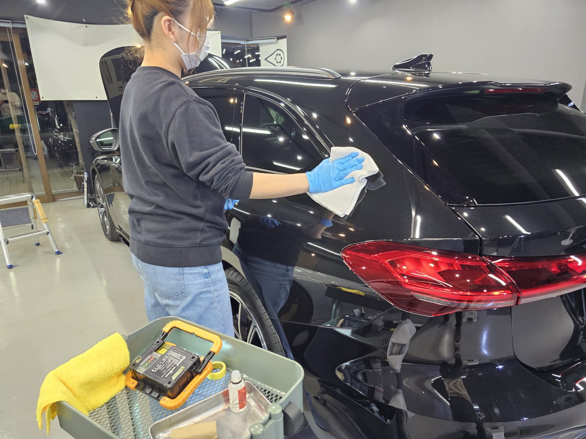 新型アウディA5アバント 新車 仕上げ確認