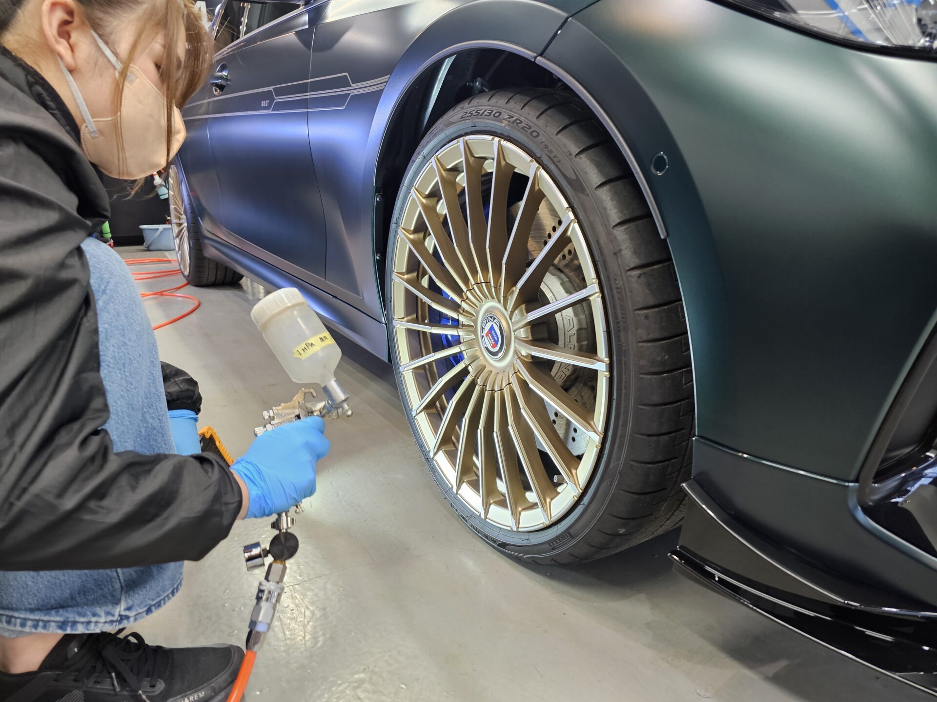 ALPINA B3GT アルピナ 新車 ホイールコーティング吹付